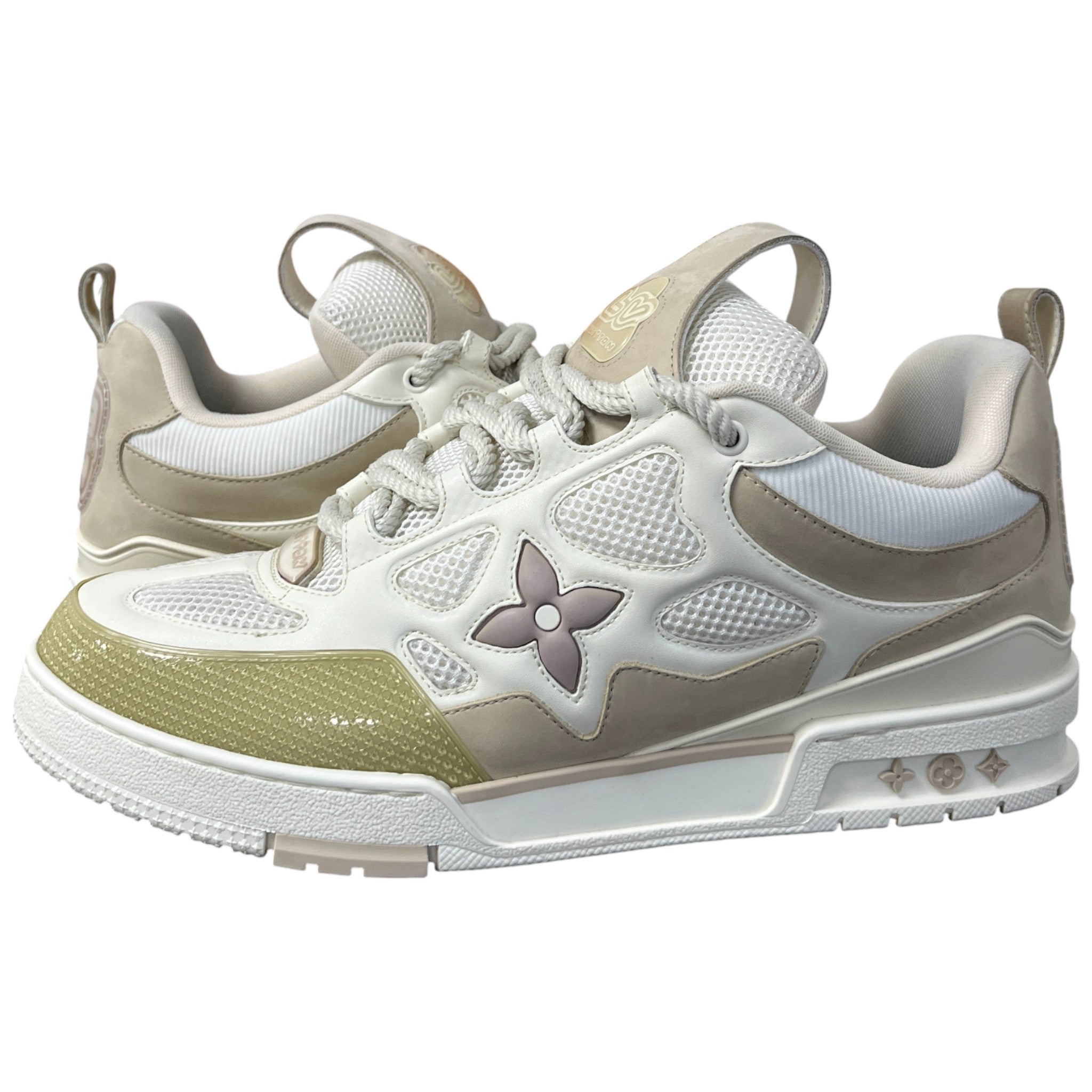 Men's Lv Skate Low Trainers Beige Size EU 45 / UK 11