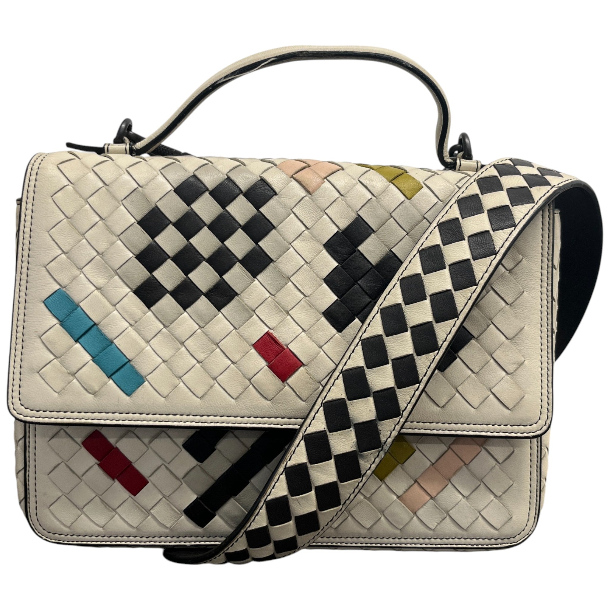 Women's Intrecciato Alumna Abstract Bag Beige