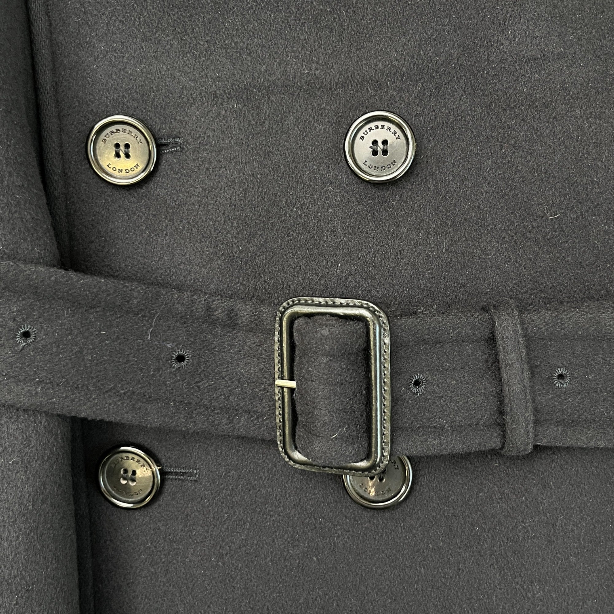 Men's Double Breasted Jacket Black Size IT 52 / XL