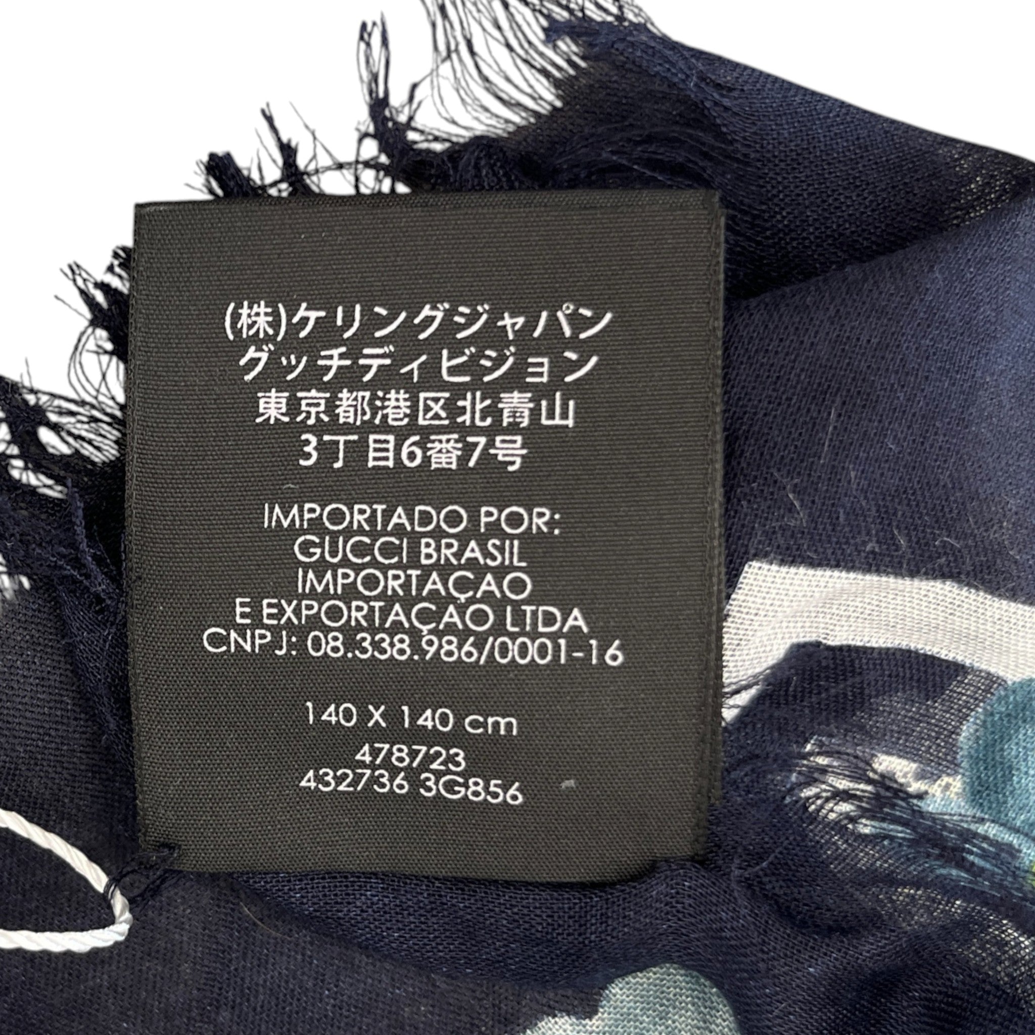 Women's Gg Supreme Bloom Scarf Navy