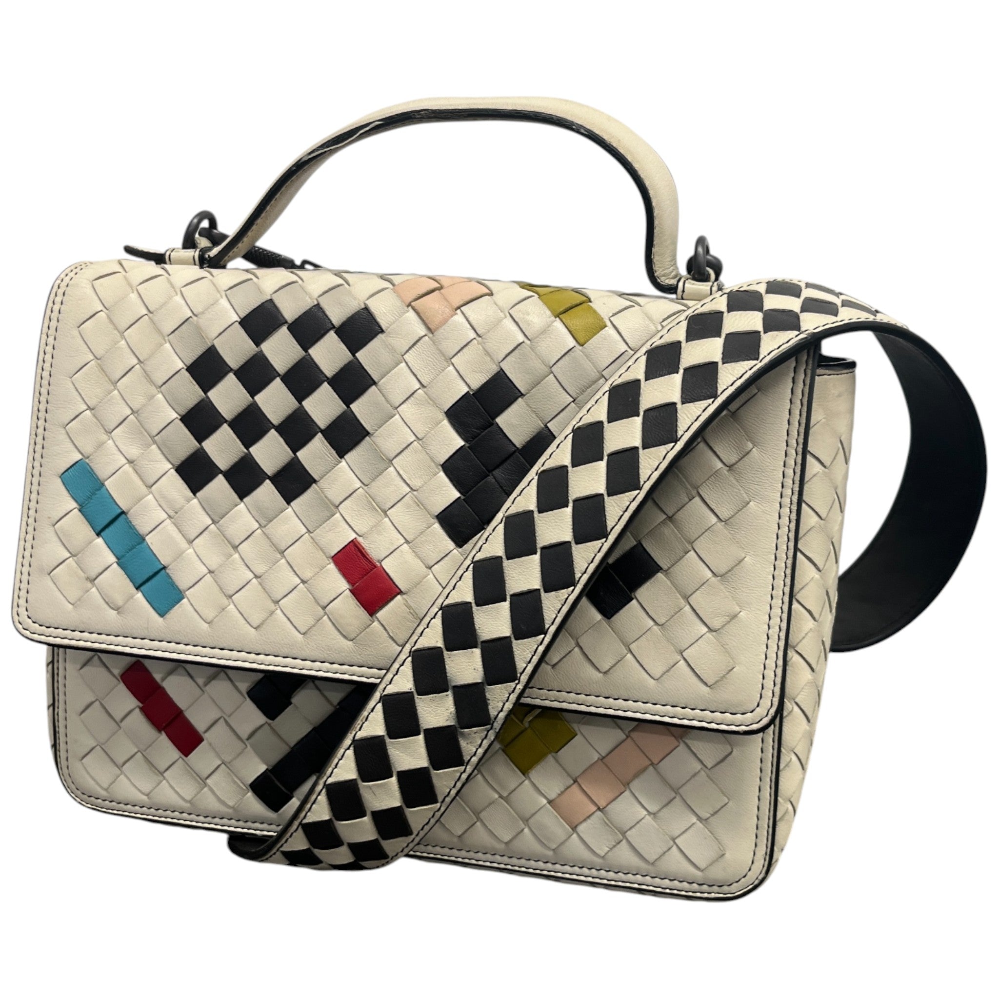 Women's Intrecciato Alumna Abstract Bag Beige