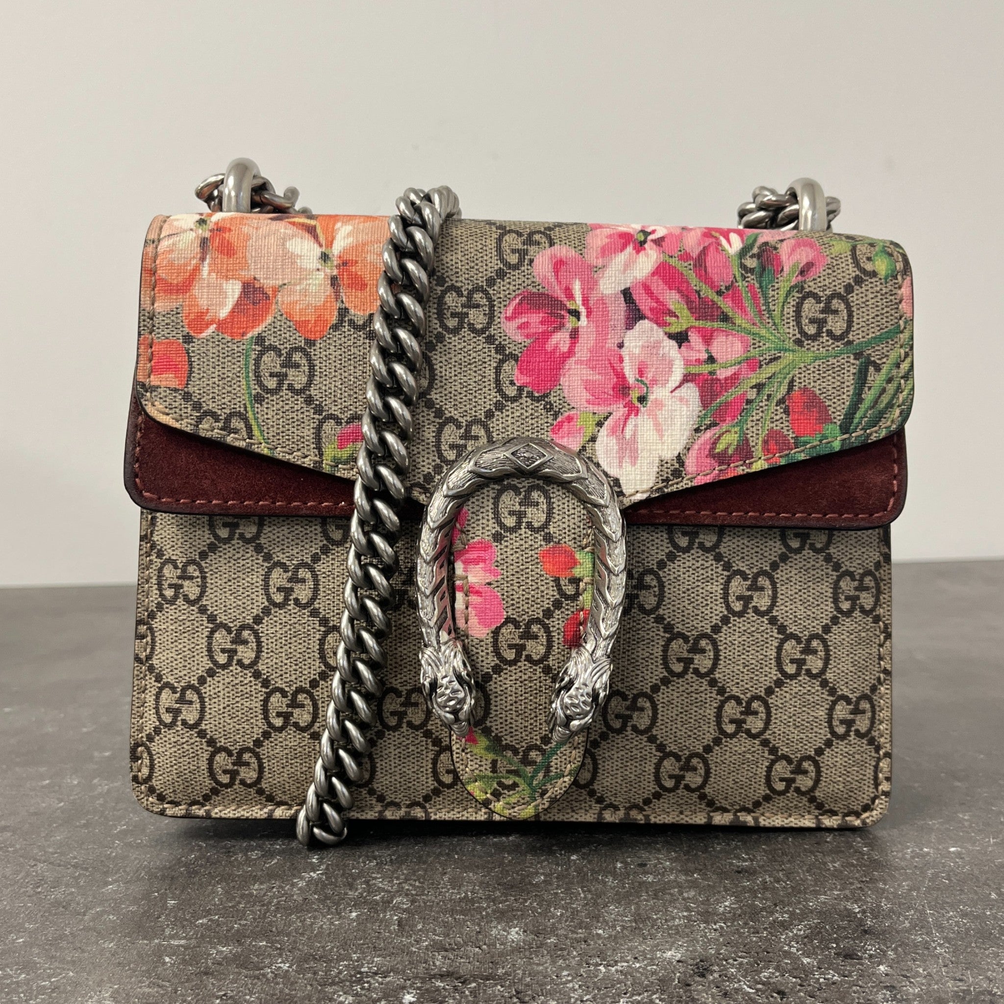 Women's Dionysus Bloom Small Shoulder Bag Beige