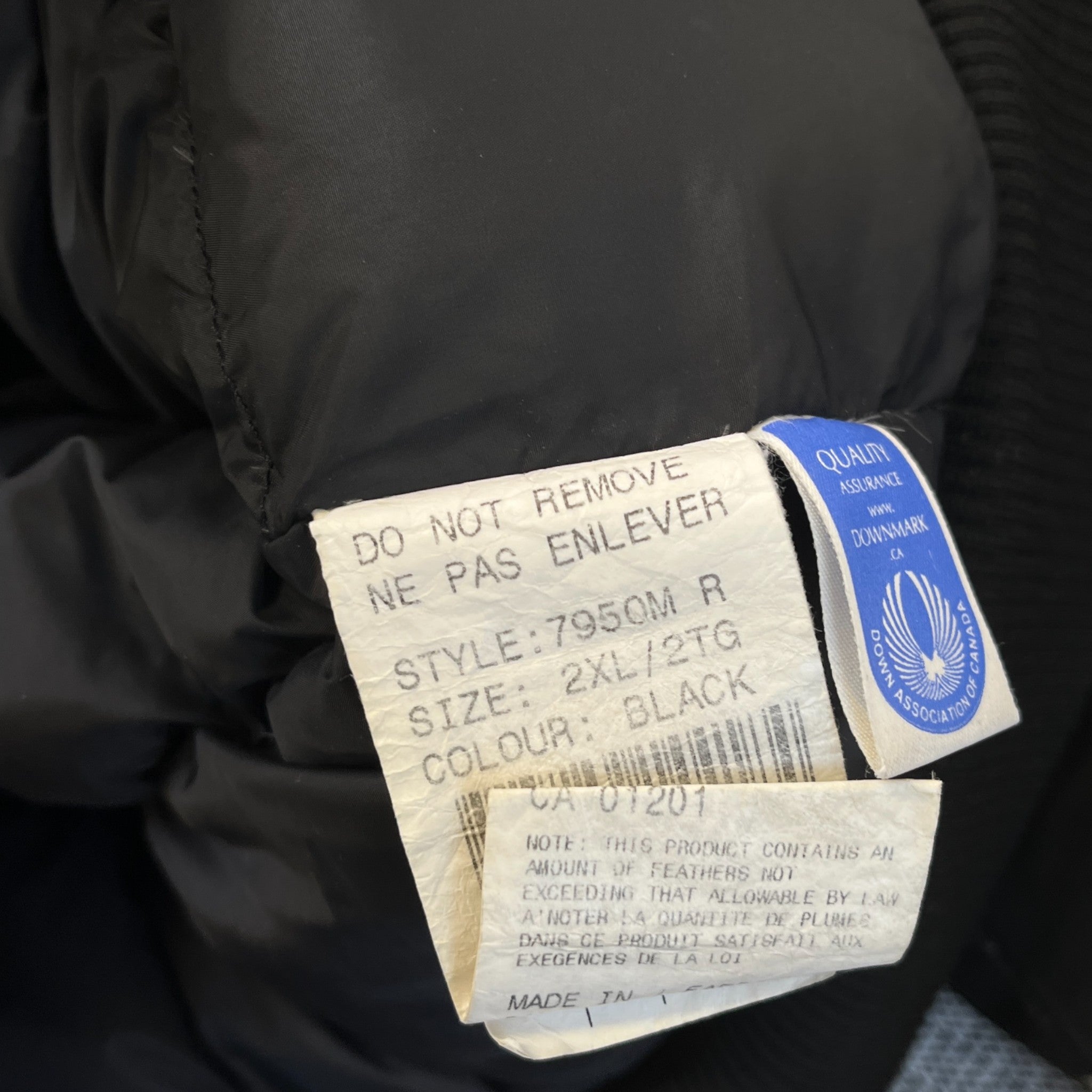 Men's Chilliwack Bomber Down Jacket Black Size XXL