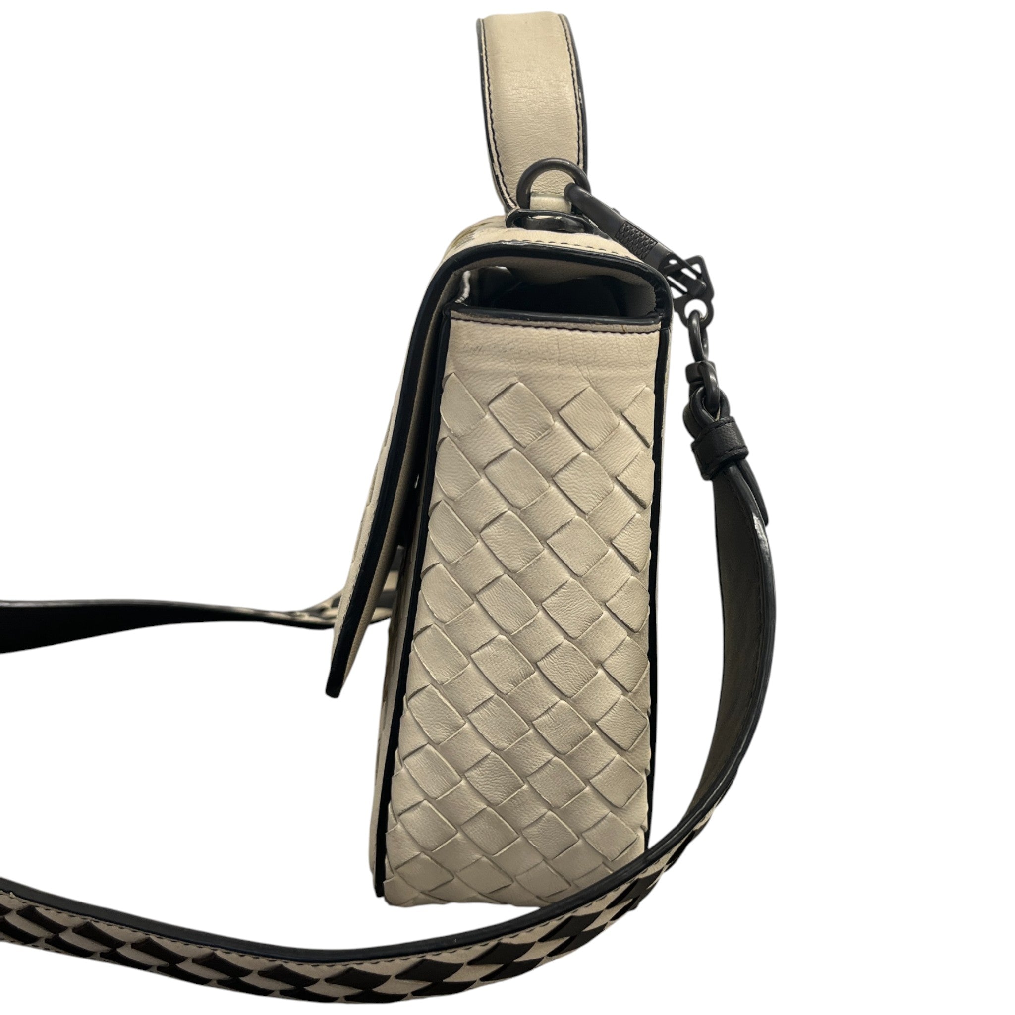 Women's Intrecciato Alumna Abstract Bag Beige