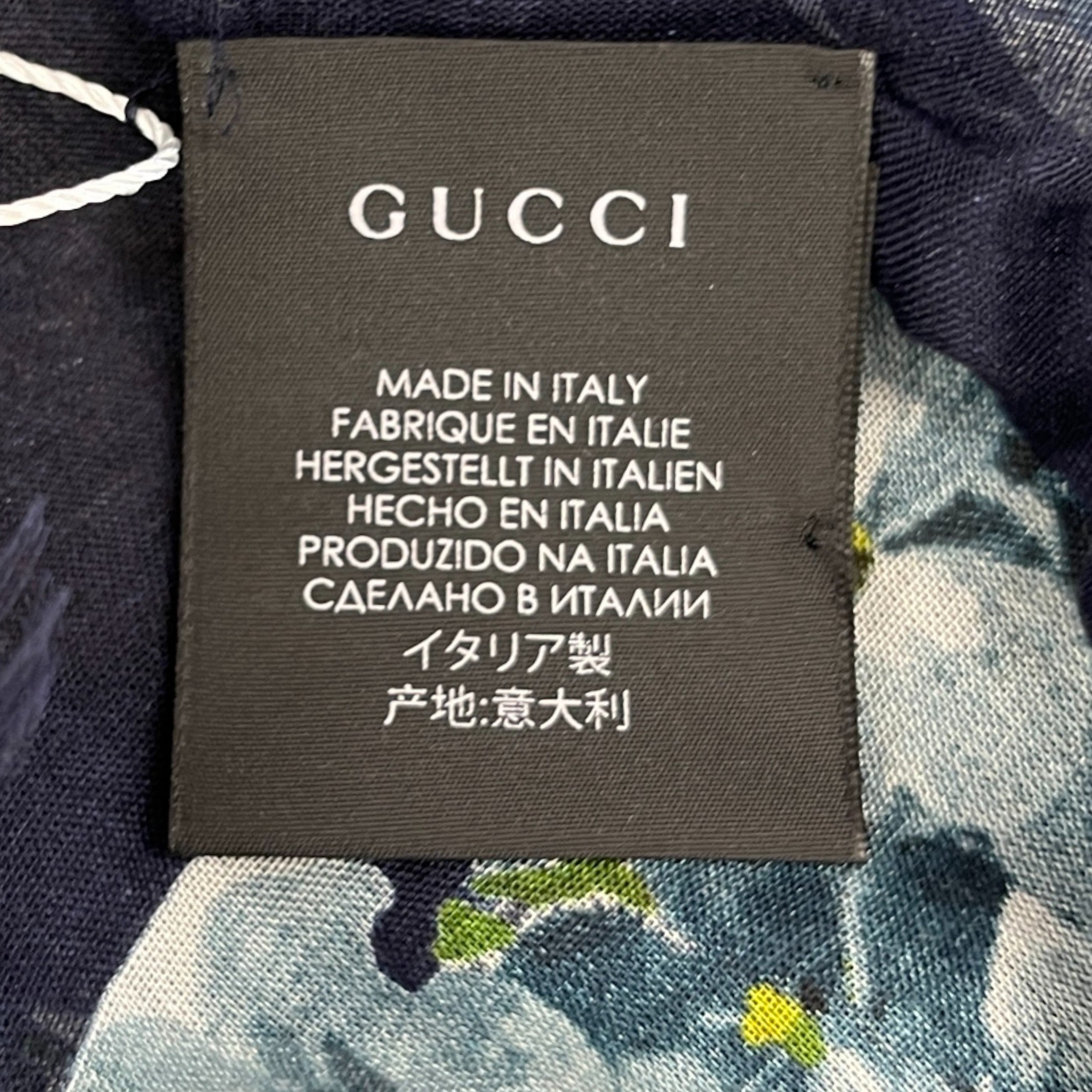 Women's Gg Supreme Bloom Scarf Navy