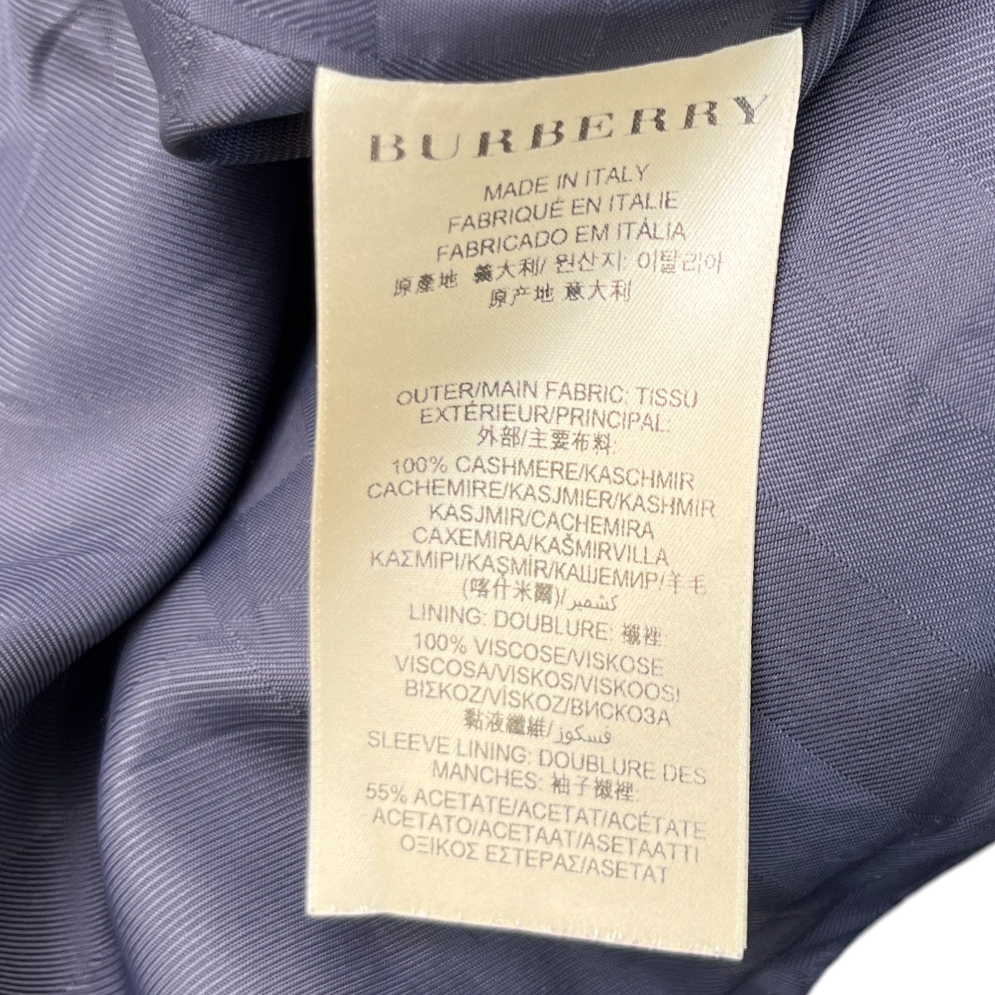 Men's Double Breasted Jacket Black Size IT 52 / XL