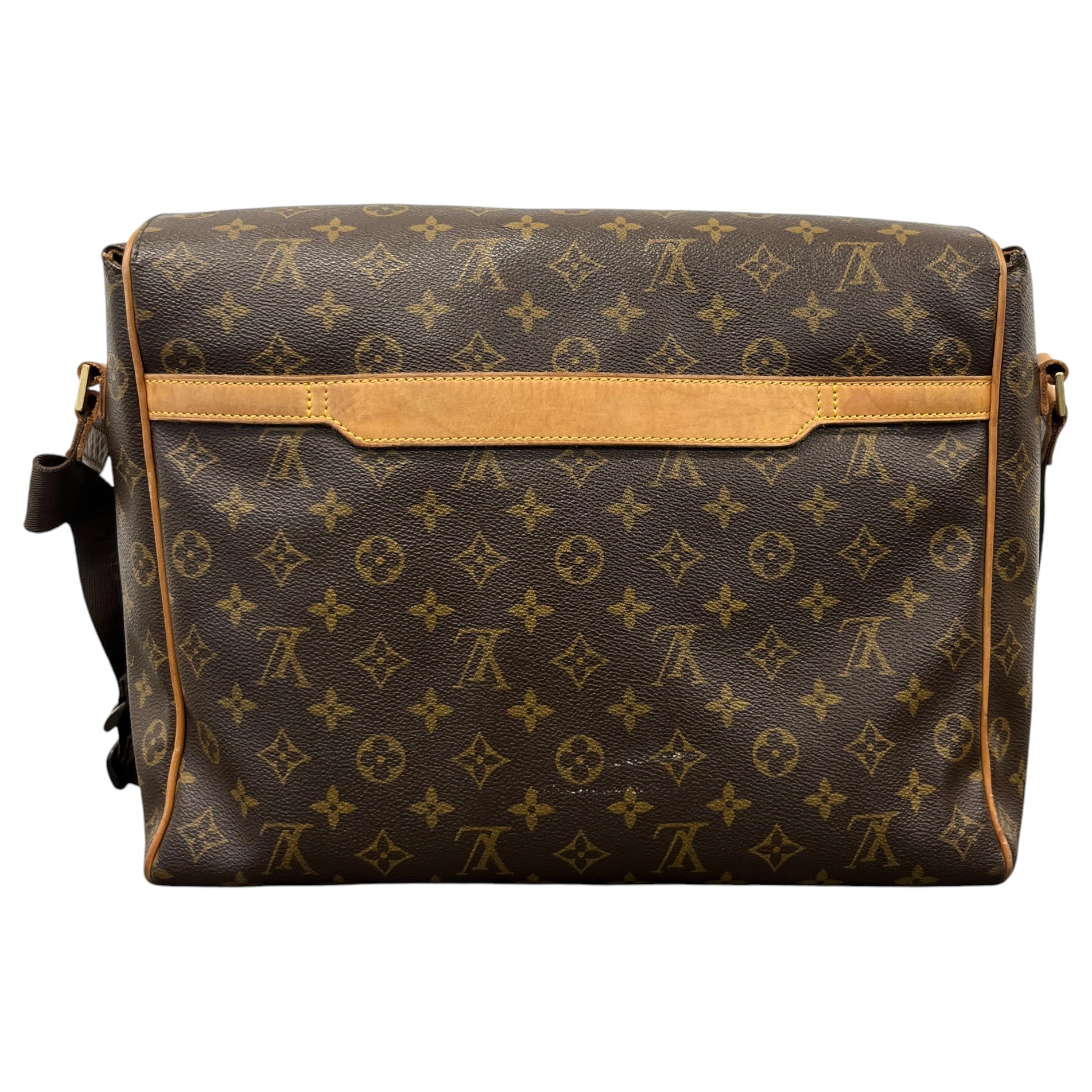 Men's Abbesses Monogram Messenger Bag Brown