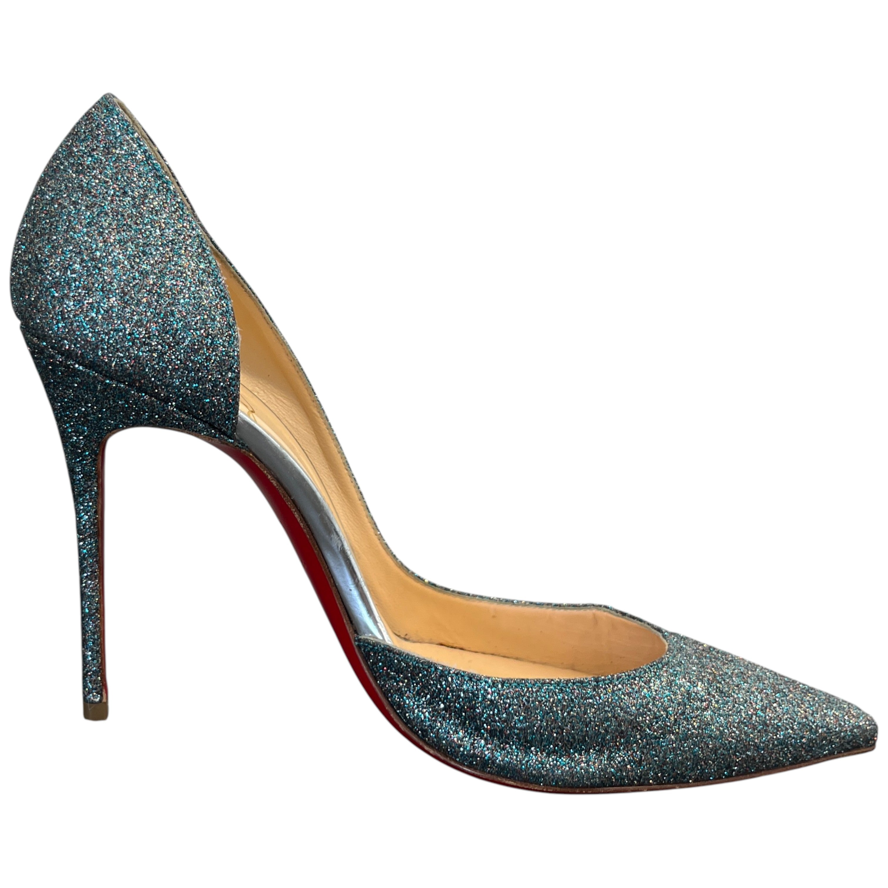 Women's Iriza 100 Glitter Pump Heels Blue Size EU 38 / UK 5