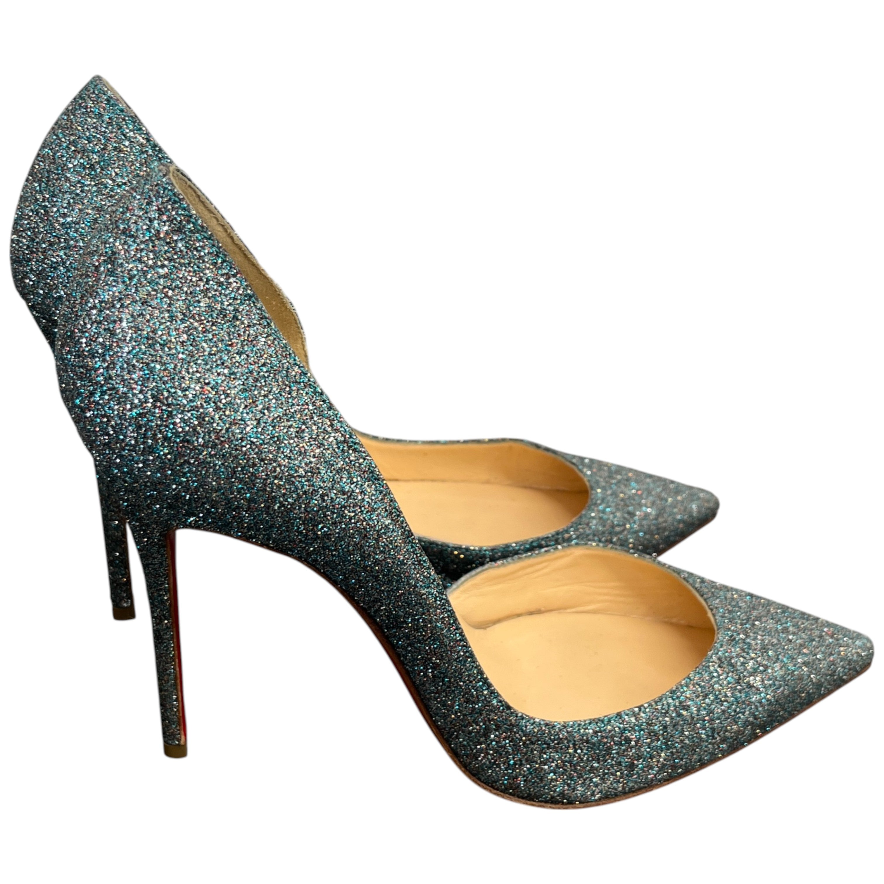Women's Iriza 100 Glitter Pump Heels Blue Size EU 38 / UK 5