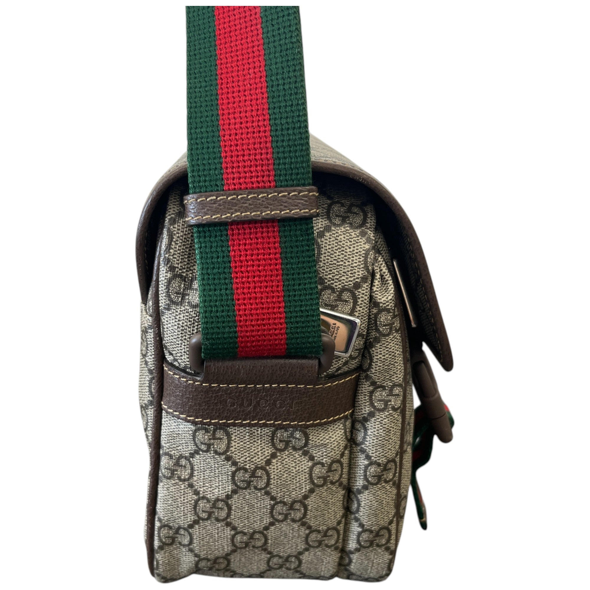 Men's Gg Supreme Messenger Bag Beige