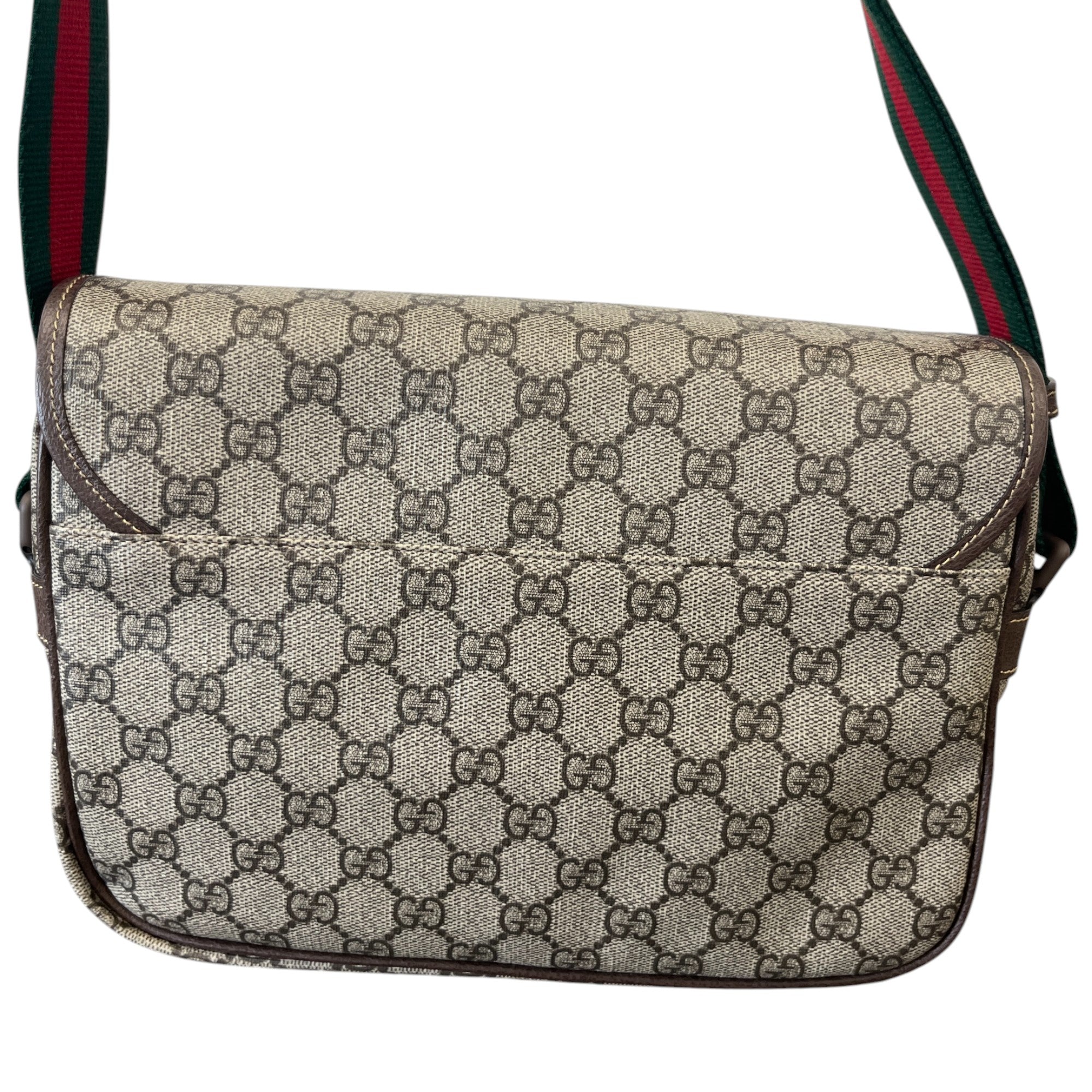 Men's Gg Supreme Messenger Bag Beige