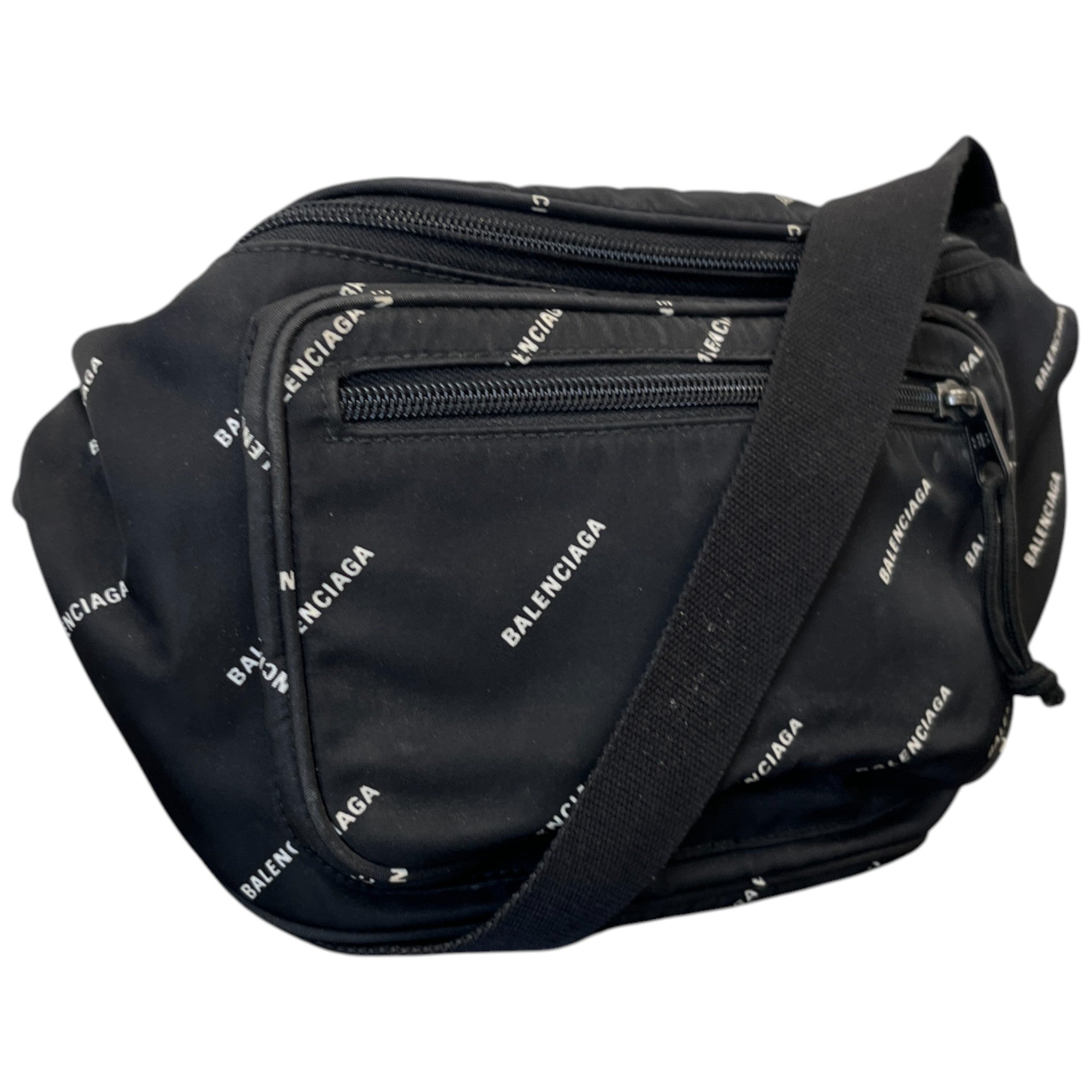 Men's Logo All Over Belt Bag Black