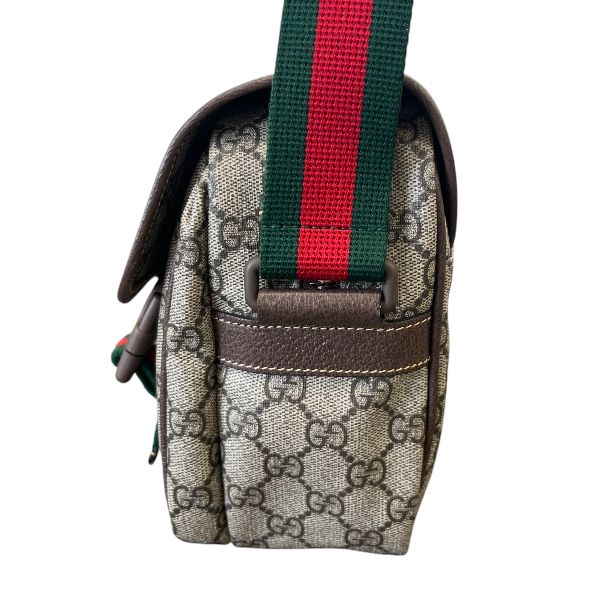 Men's Gg Supreme Messenger Bag Beige