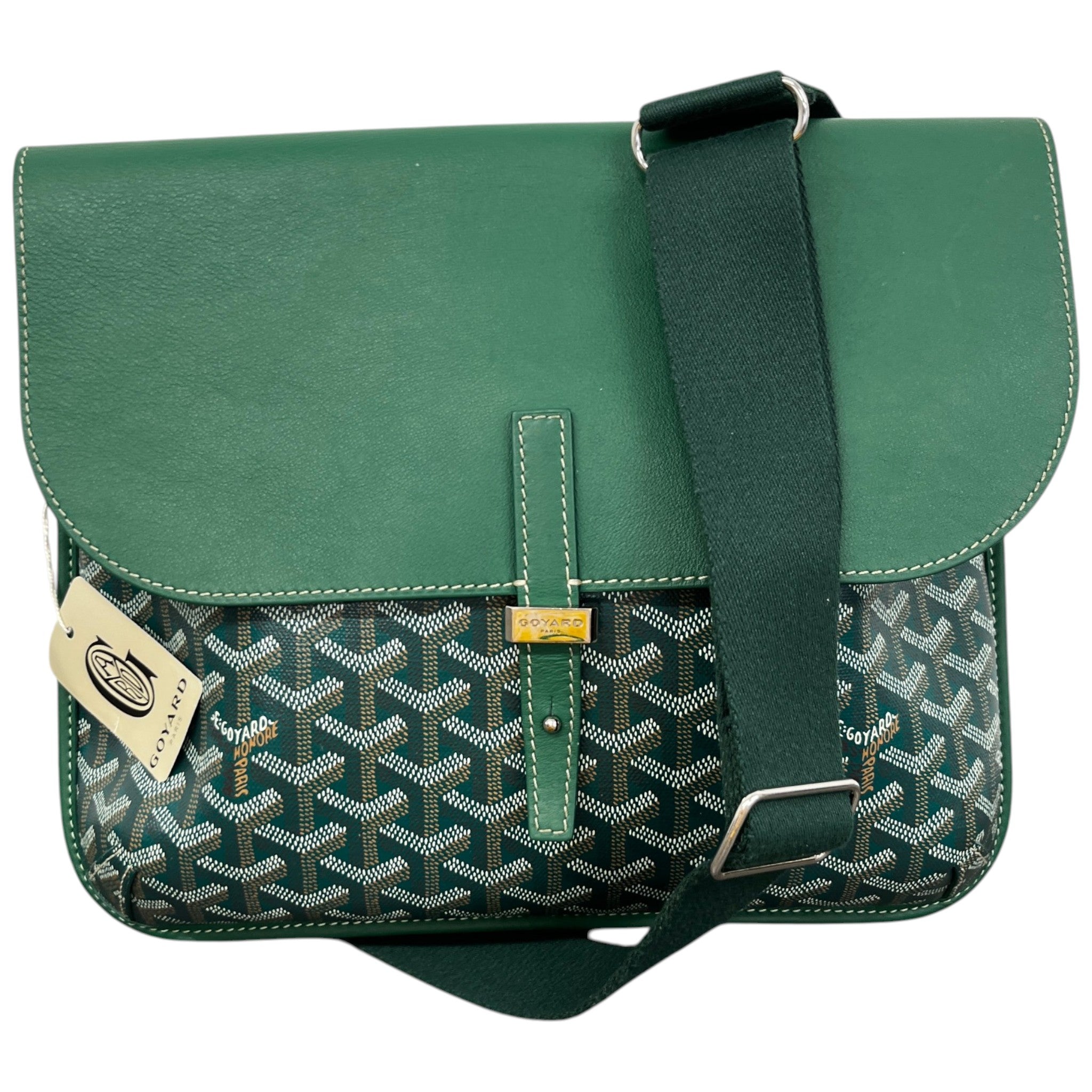 Men's Coursier Messenger Bag Green