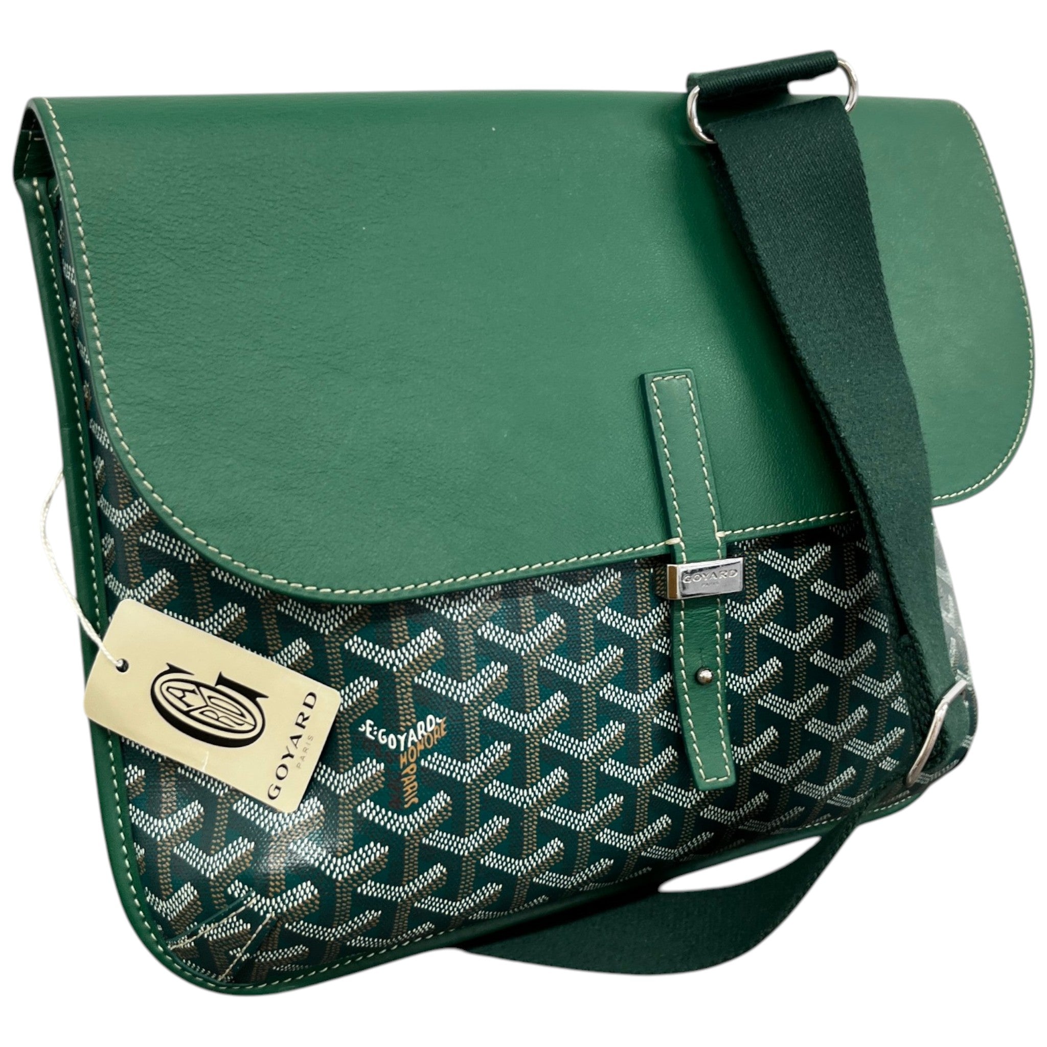 Men's Coursier Messenger Bag Green