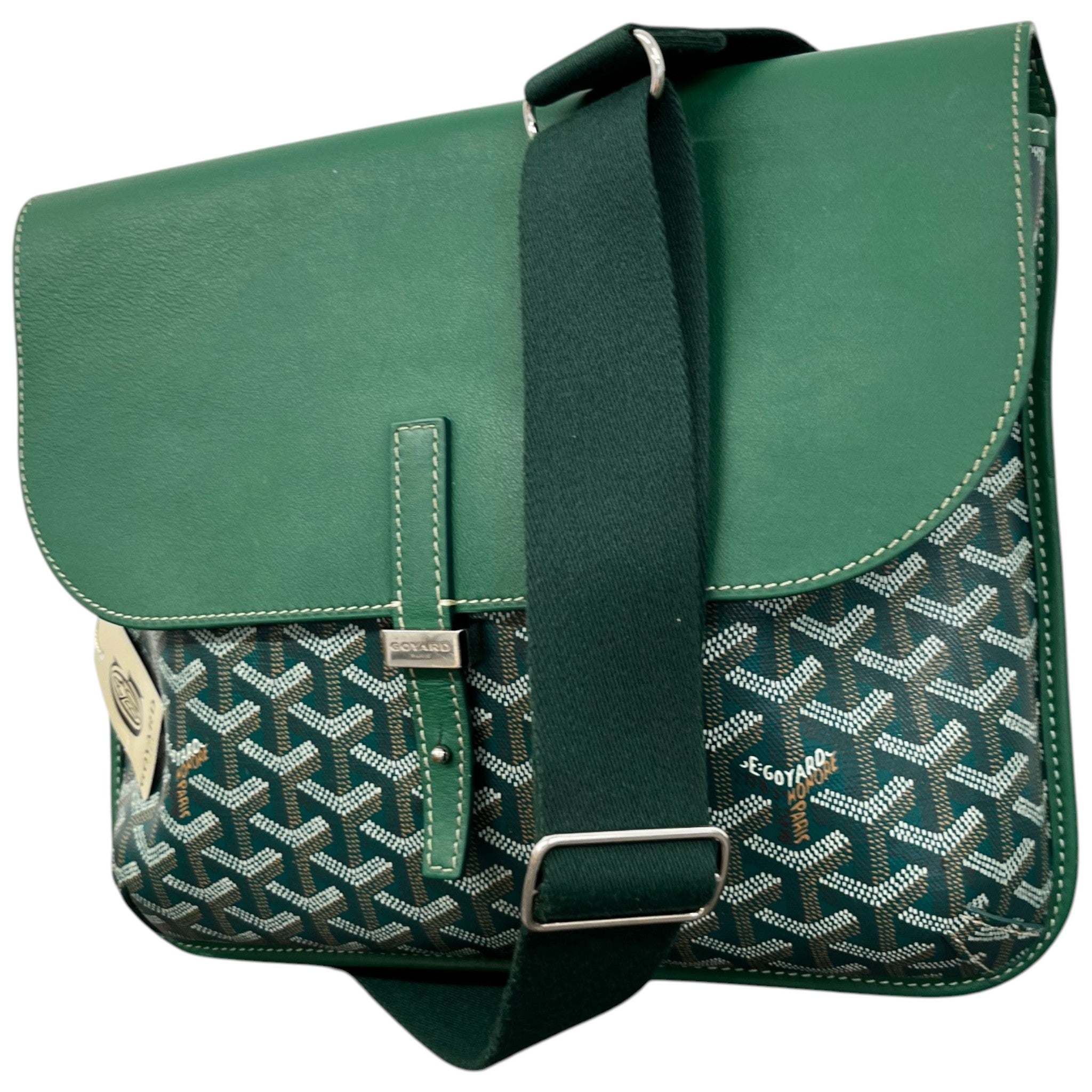Men's Coursier Messenger Bag Green