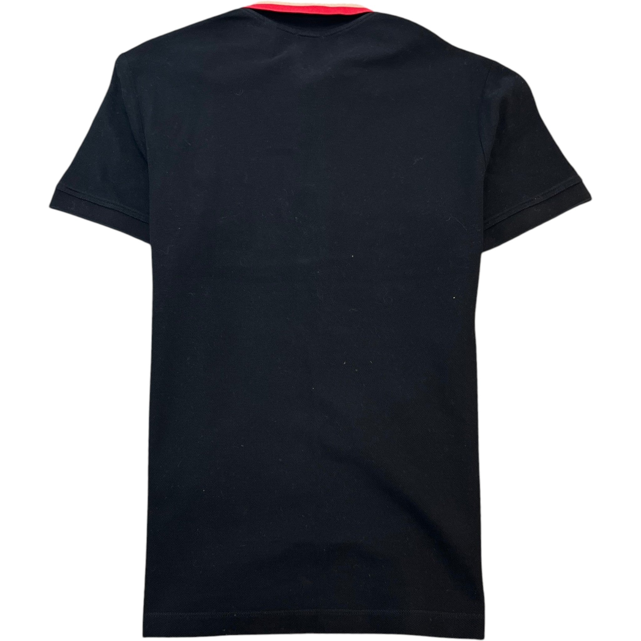 Men's Collar Logo Polo Shirt Black Size M