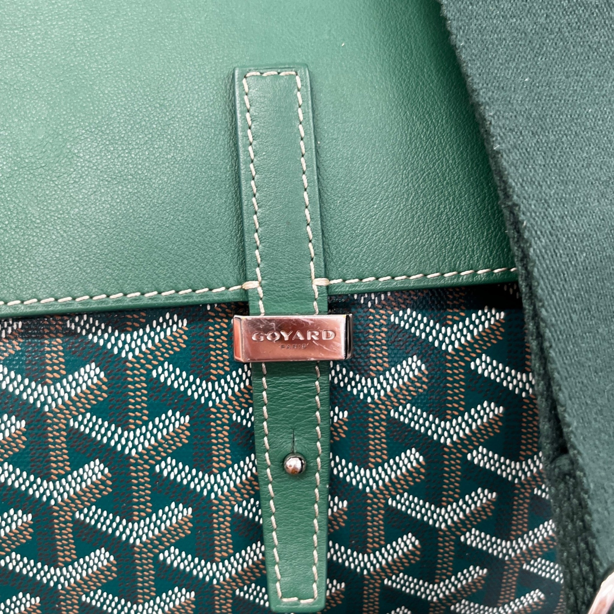 Men's Coursier Messenger Bag Green