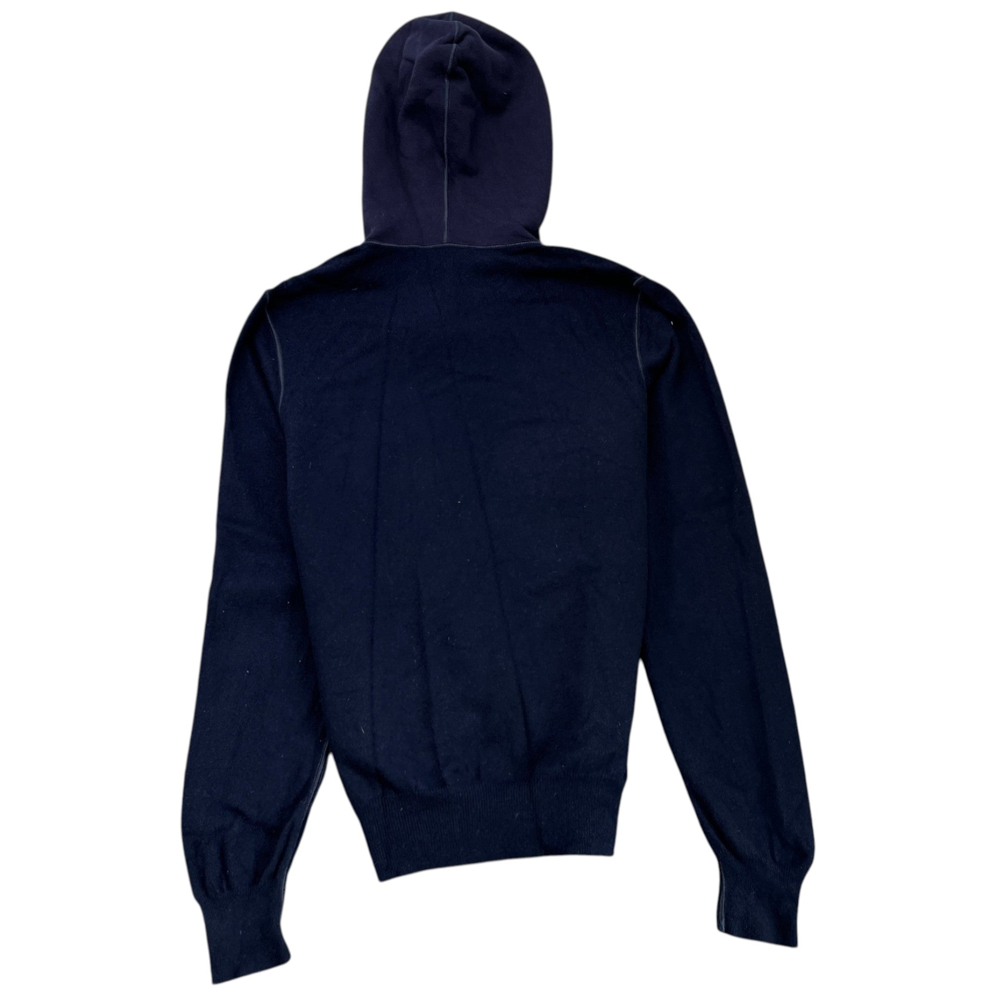 Men's Dg Logo Plaque Zip Up Hoodie Navy Size IT 50 / UK L