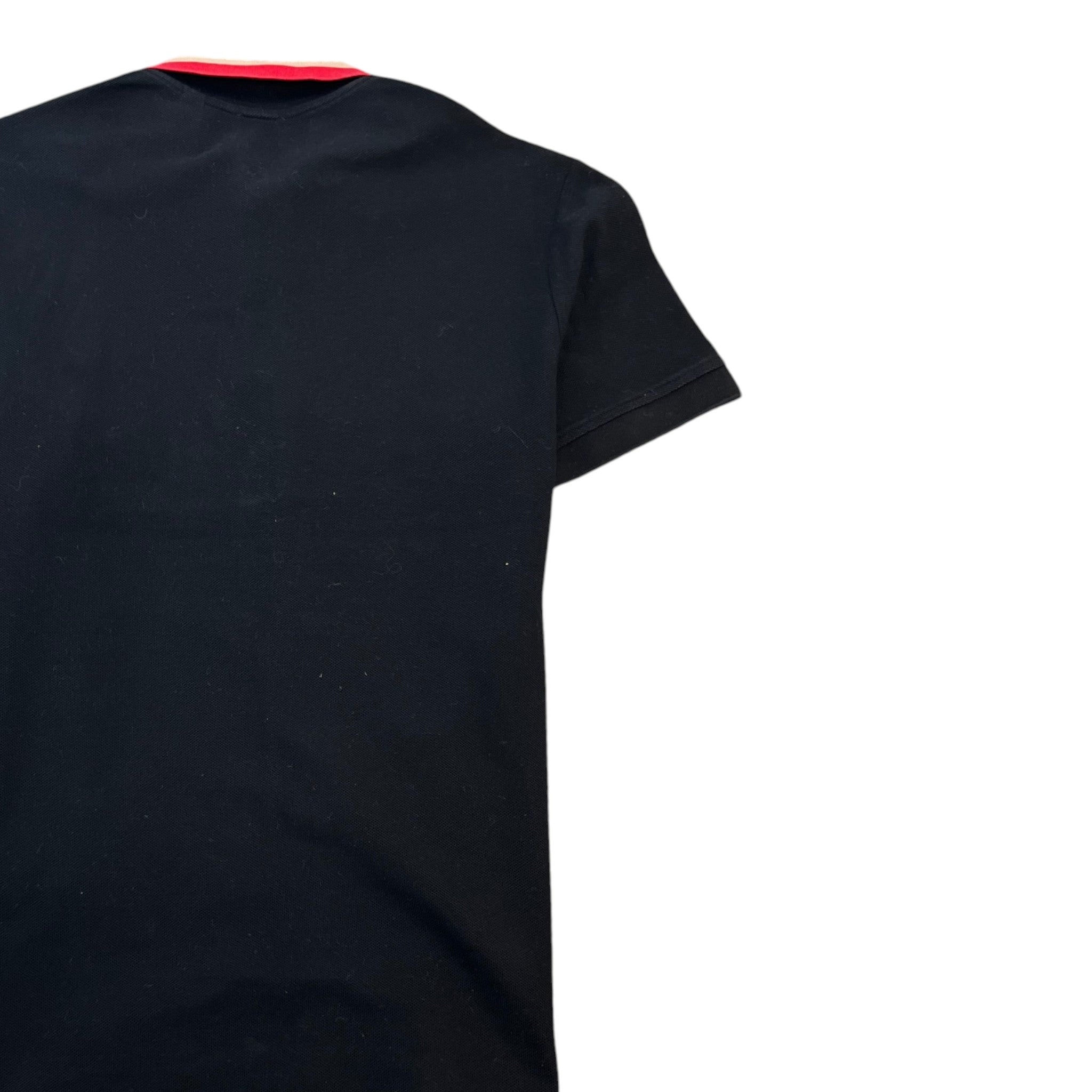 Men's Collar Logo Polo Shirt Black Size M