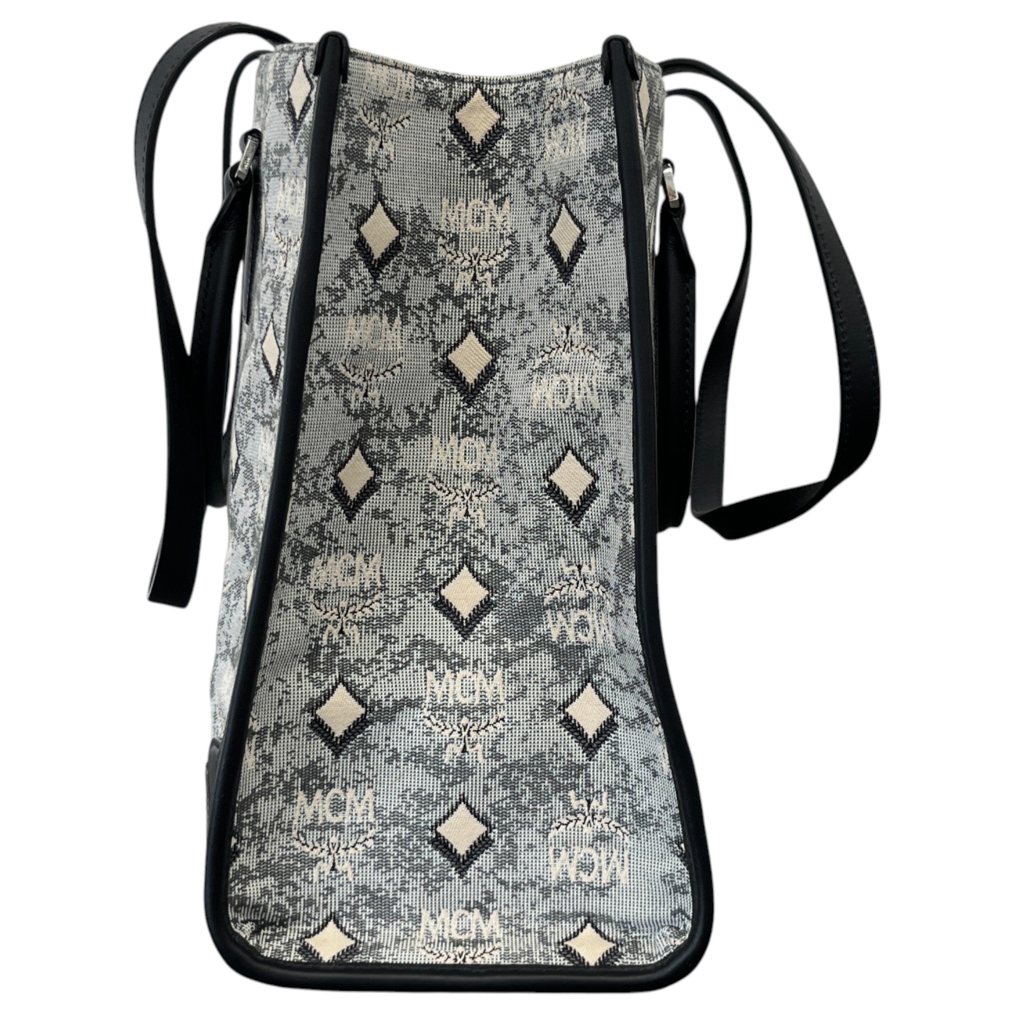 Women's Monogram Large Jacquard Tote Bag Navy