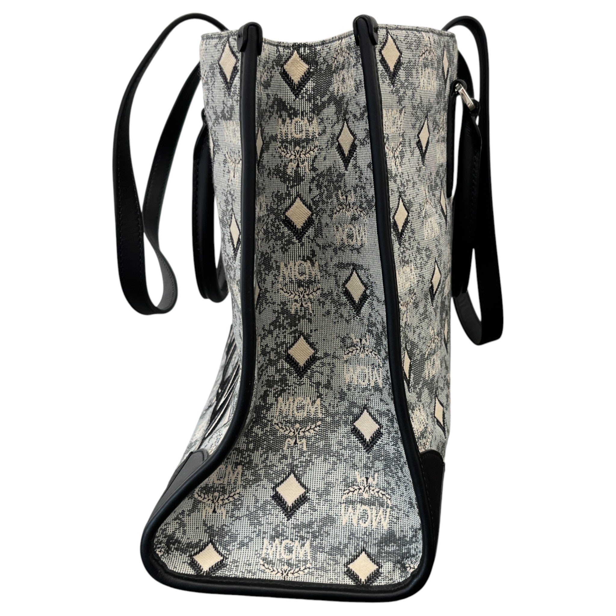 Women's Monogram Large Jacquard Tote Bag Navy