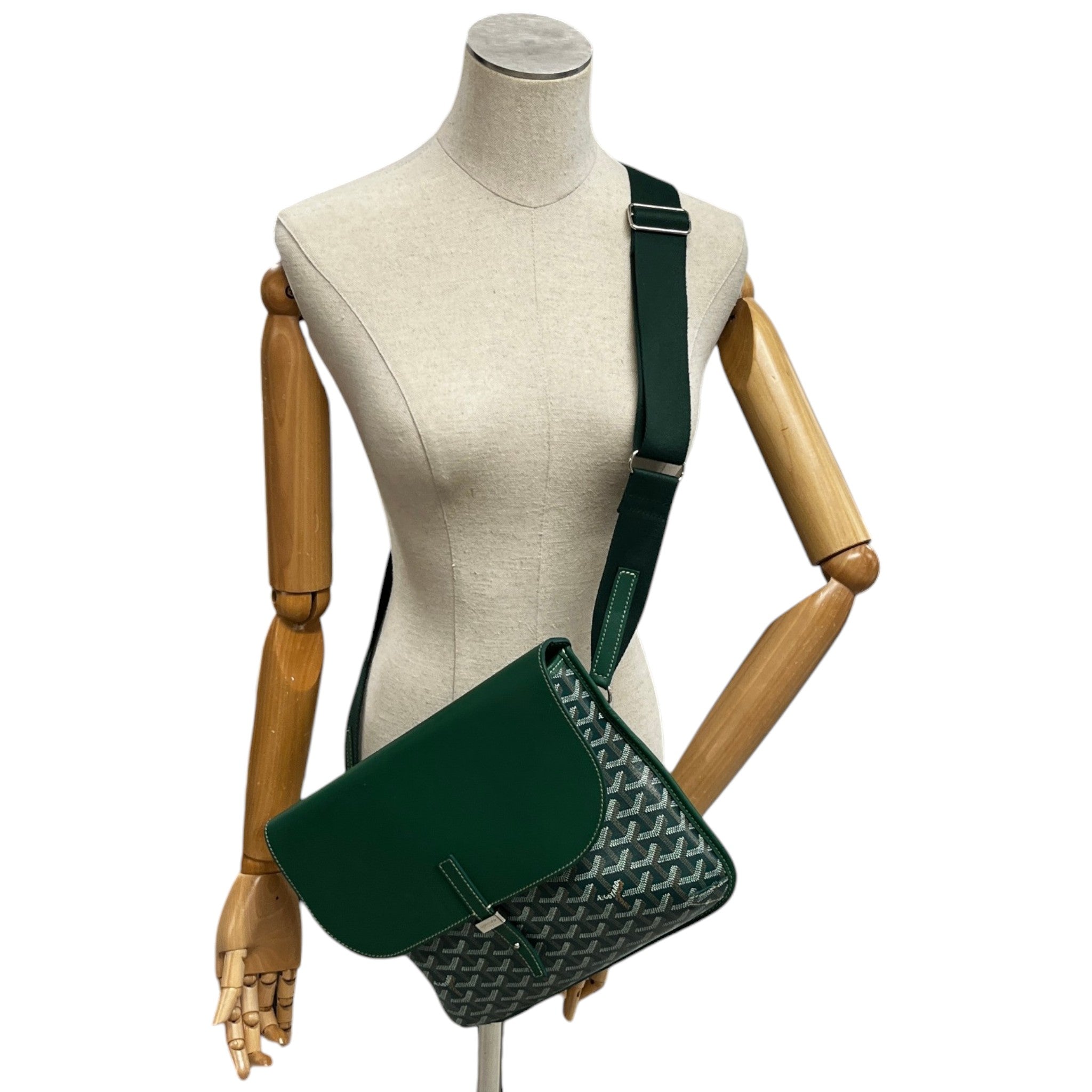 Men's Coursier Messenger Bag Green
