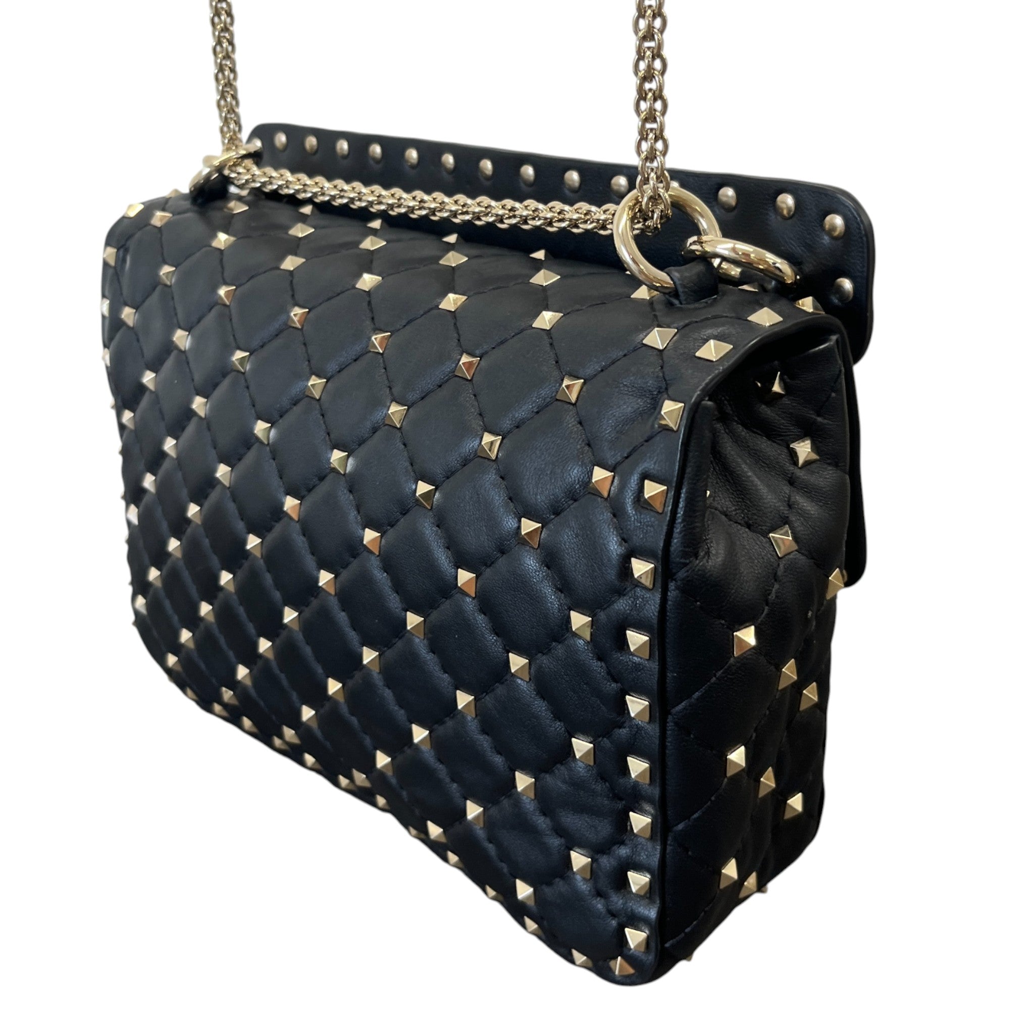 Women's Rock Stud Handbag Black