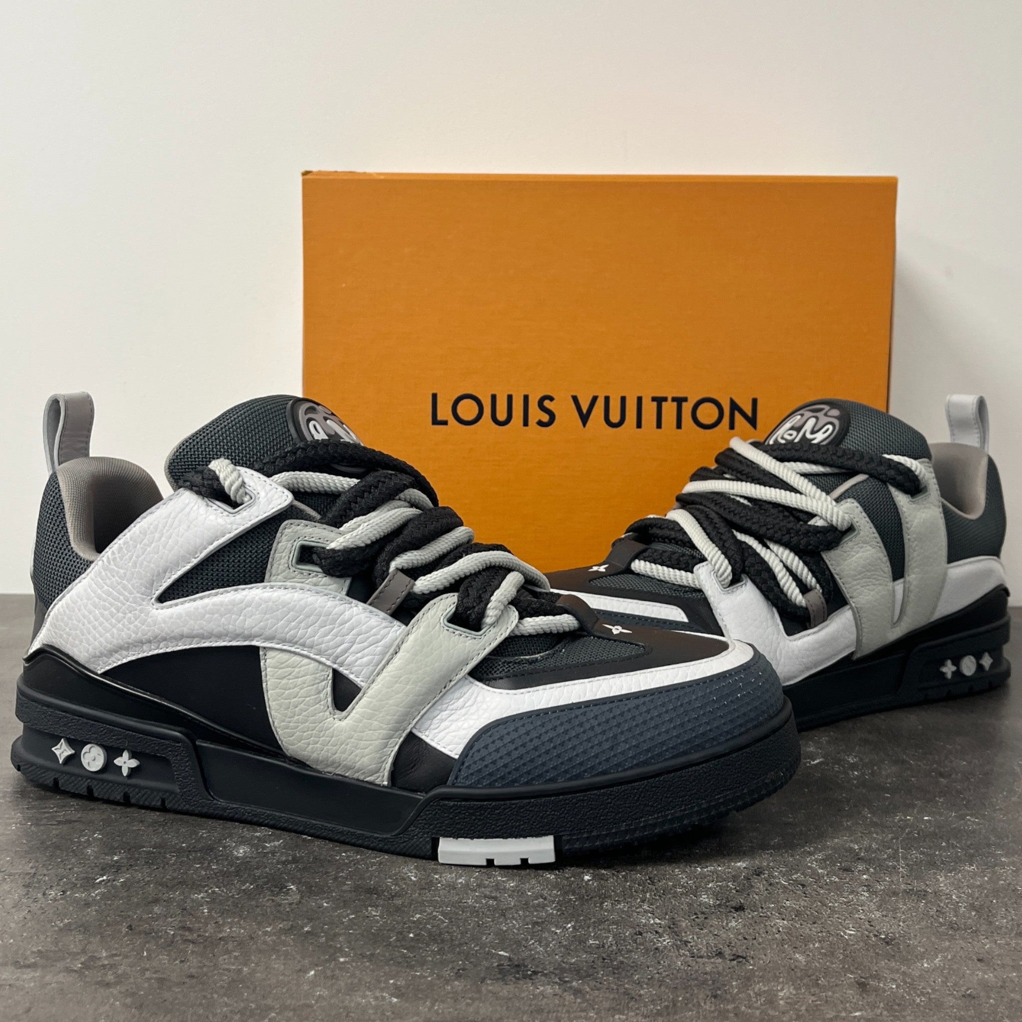 Men's Lv Skate Low Trainers Black Size EU 45 / UK 11