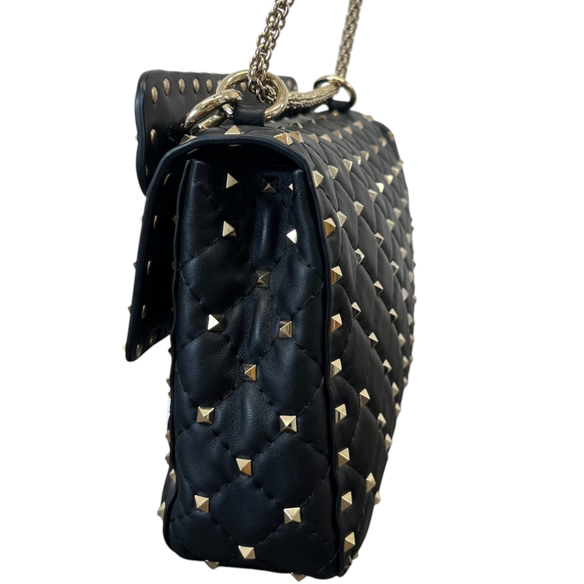 Women's Rock Stud Handbag Black