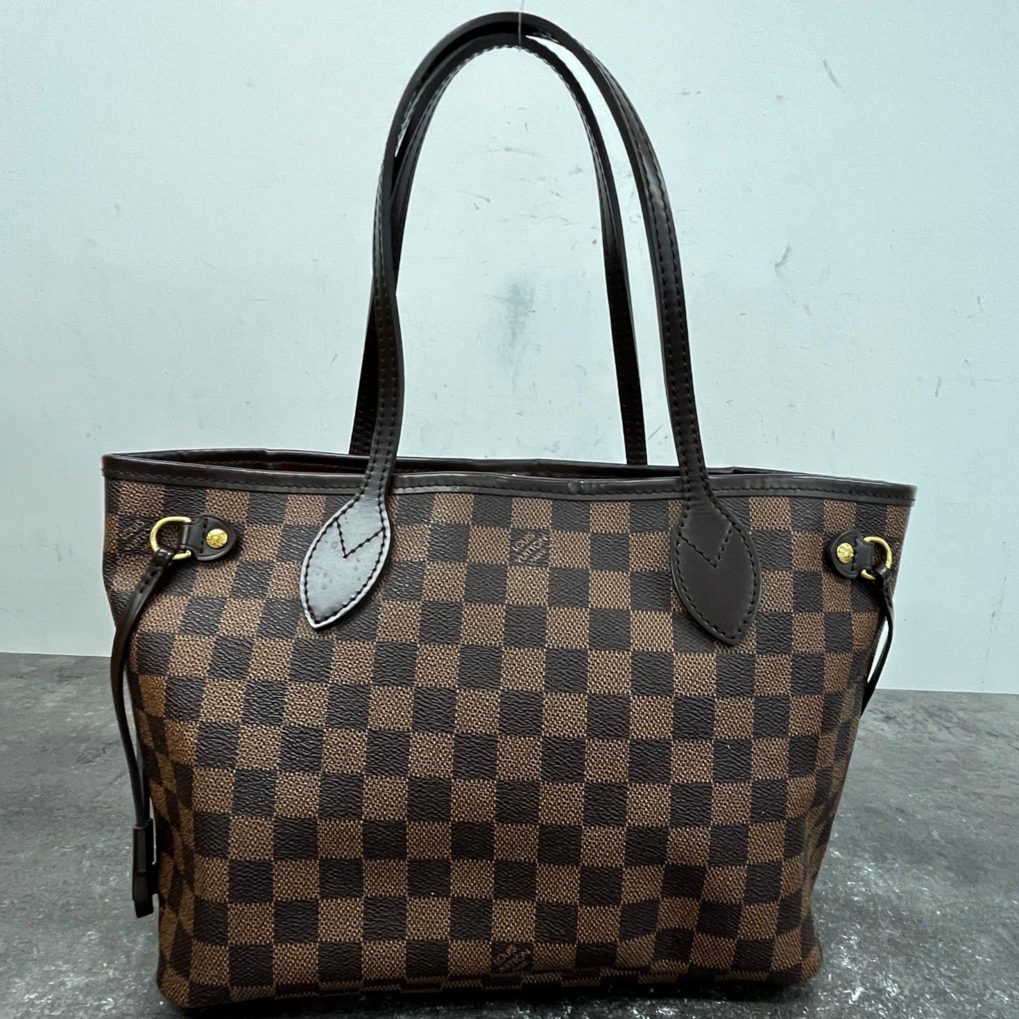 Women's Damier Ebene Neverfull Pm Tote Bag Brown