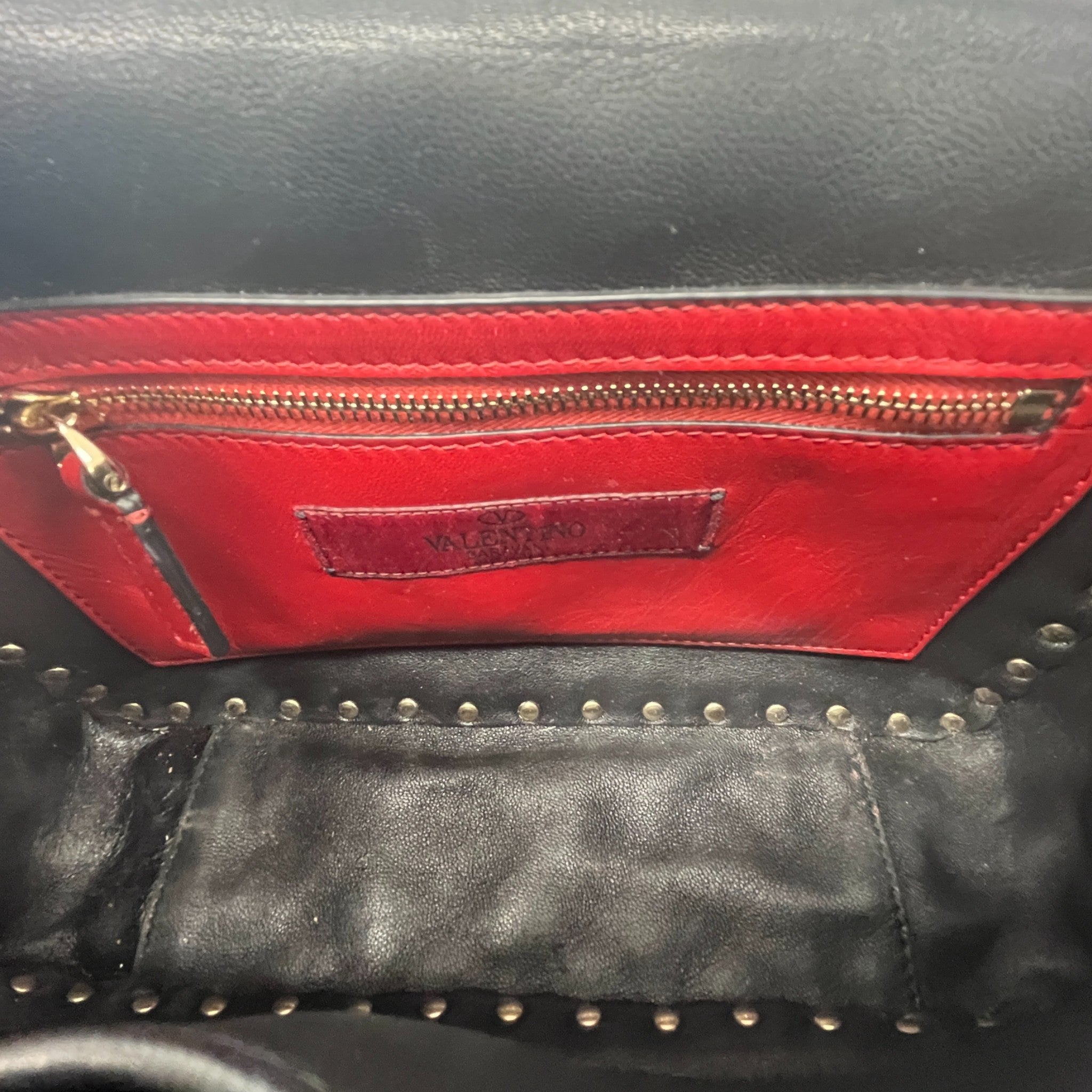 Women's Rock Stud Handbag Black