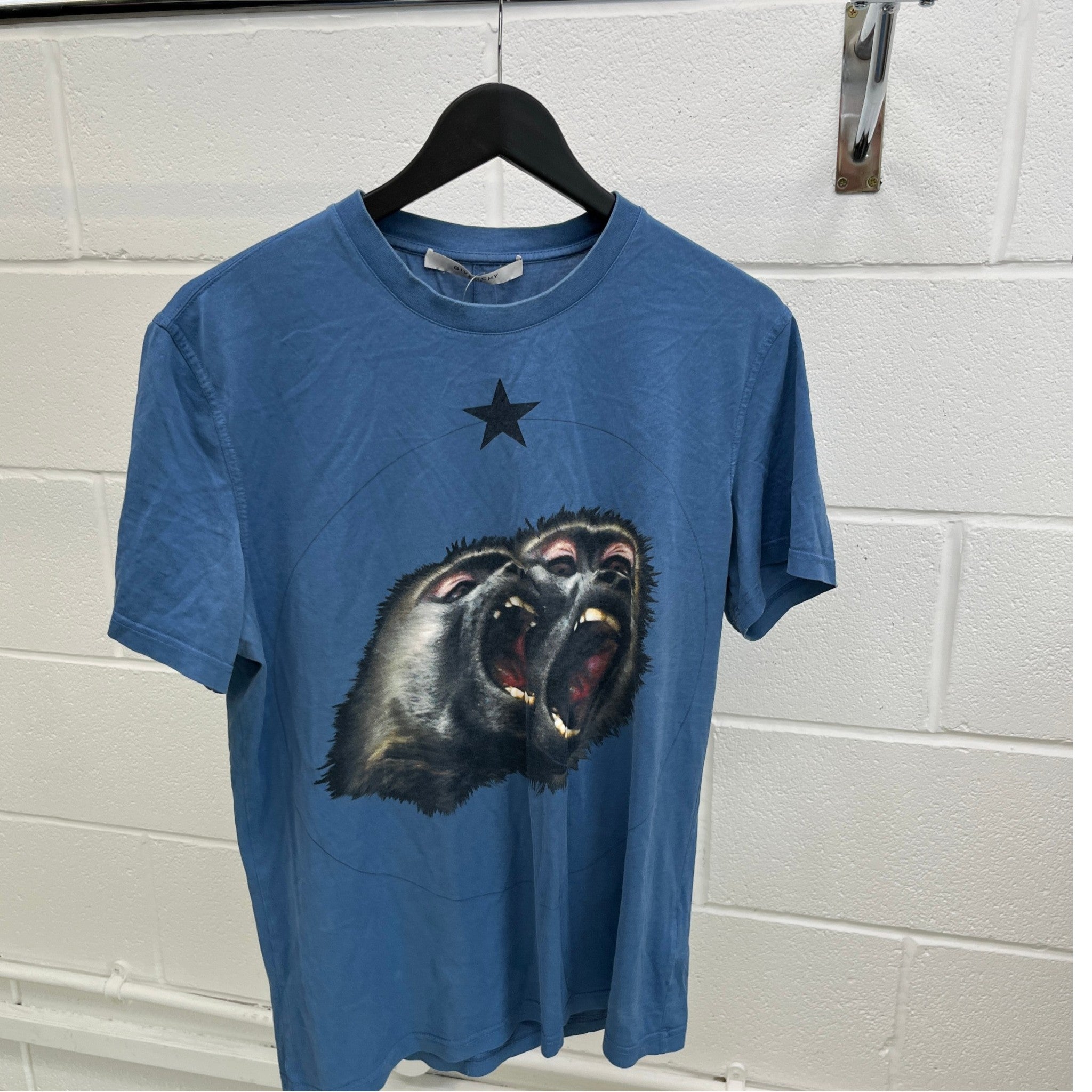 Men's Monkey Brothers T-Shirt Blue Size L
