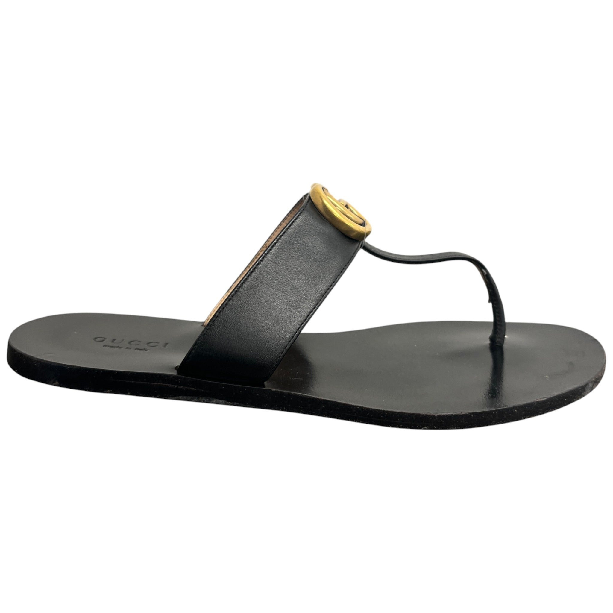 Women's Gg Marmont Thong Sandals Black Size EU 37 / UK 4