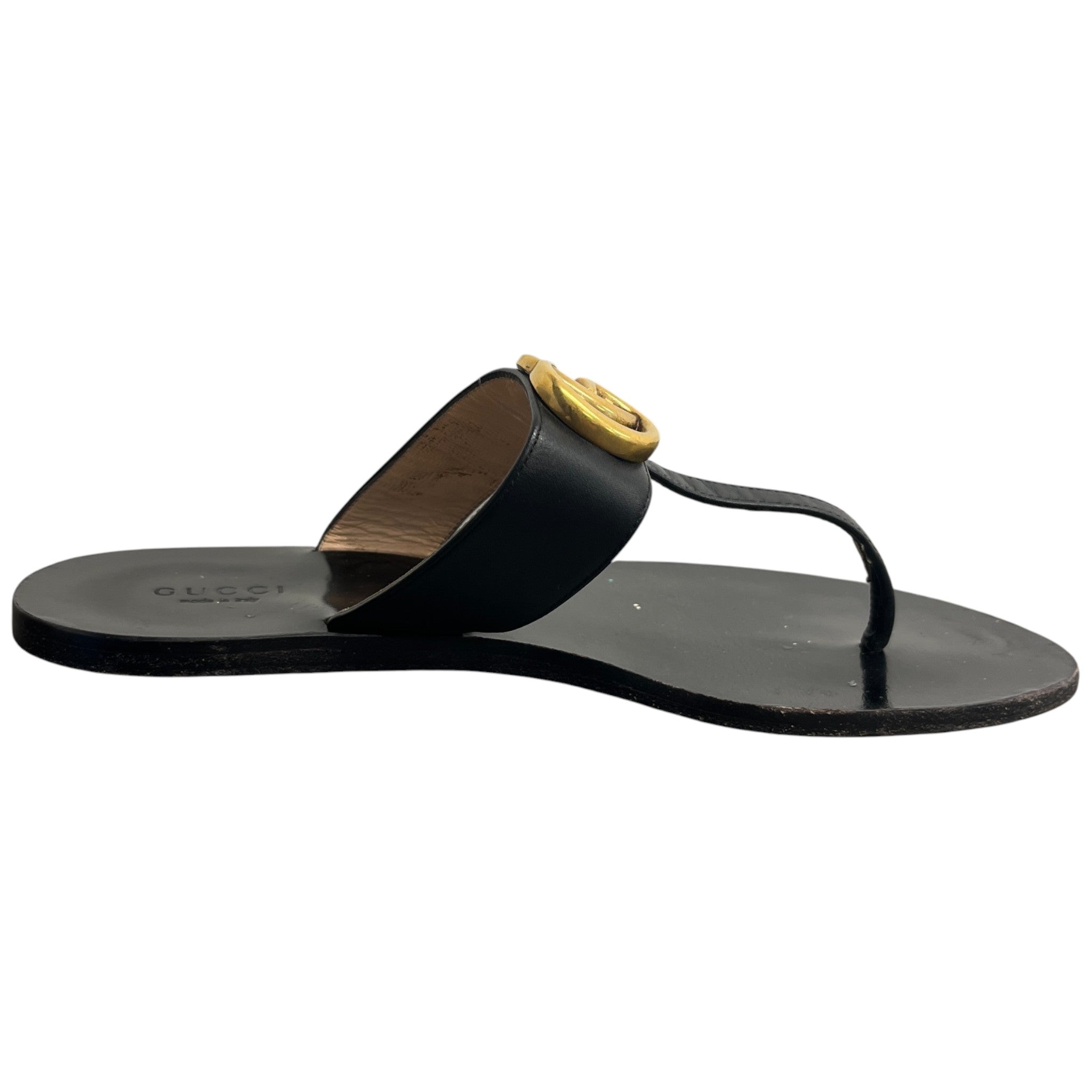 Women's Gg Marmont Thong Sandals Black Size EU 37 / UK 4