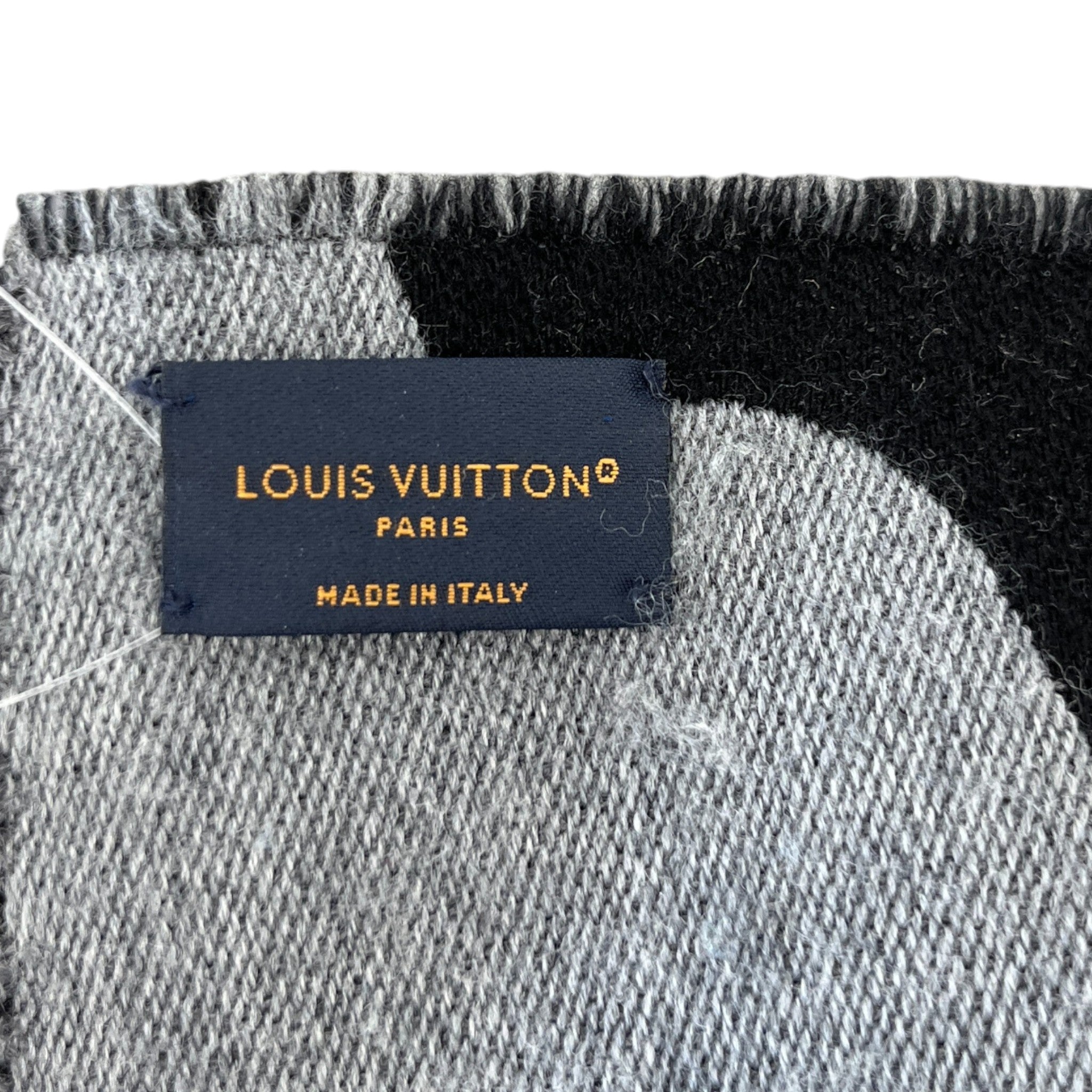 Men's Graphic Dual Scarf Black