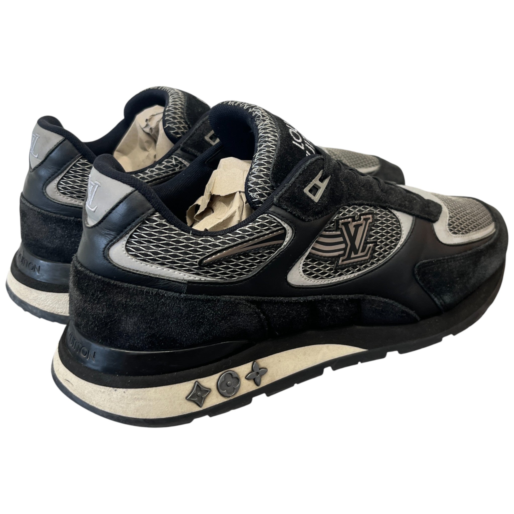 Men's Run Away Low Trainers Black Size EU 44.5 / UK 10.5