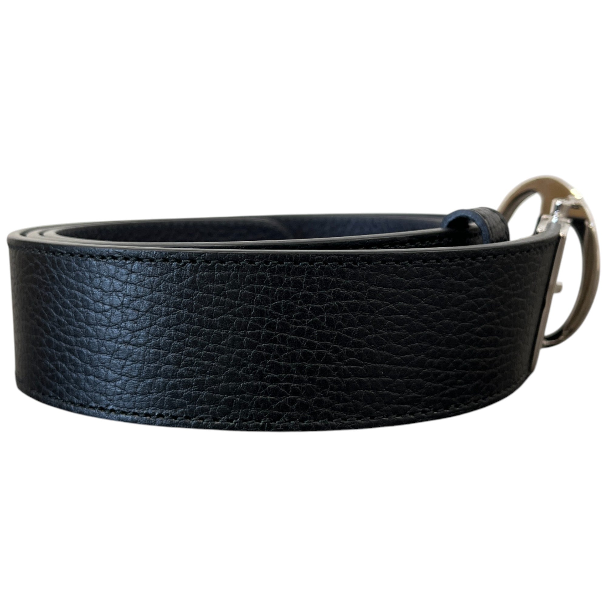 Men's Reversible Interlocking G Belt Black Size Waist 34"