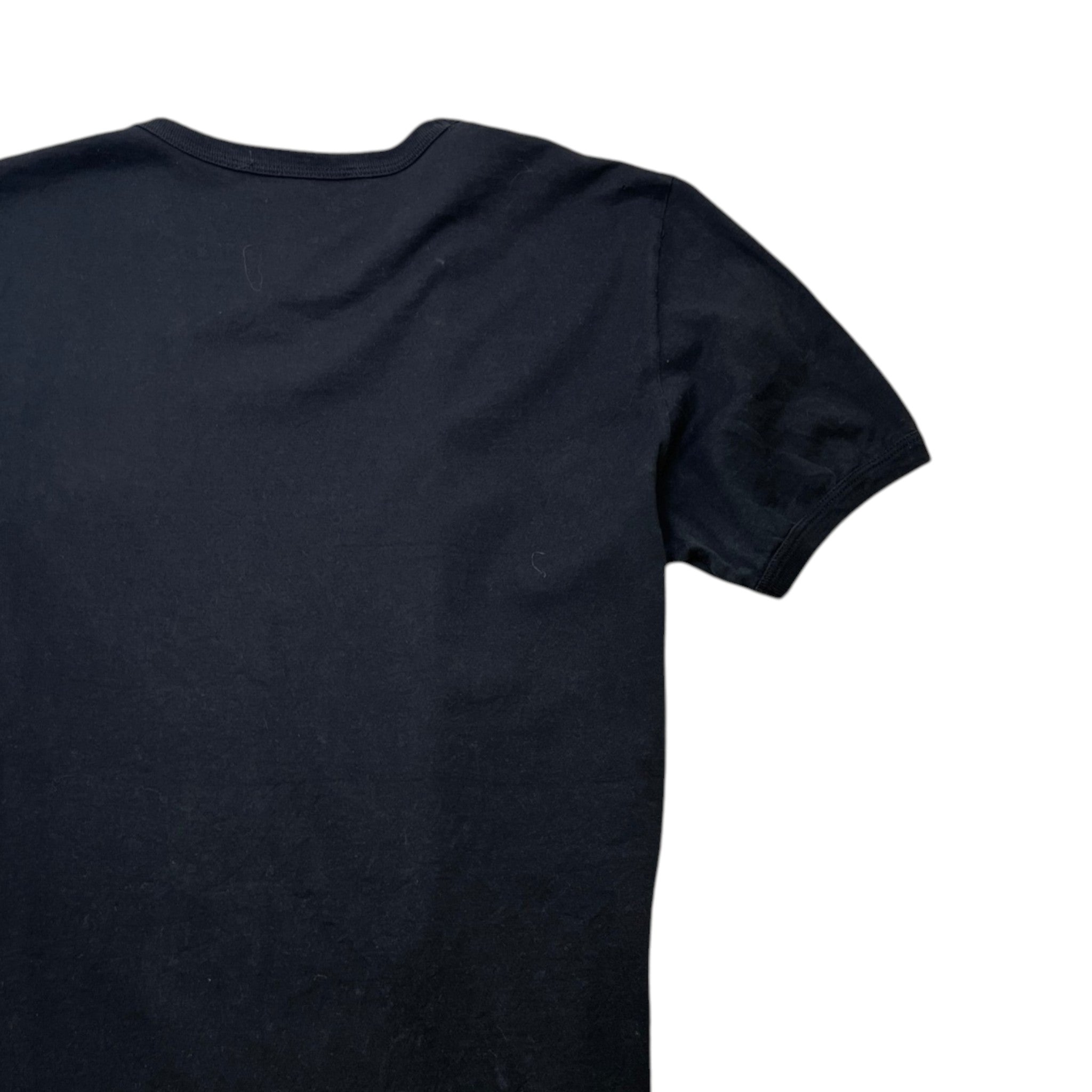 Men's Plaque Logo T-Shirt Black Size M