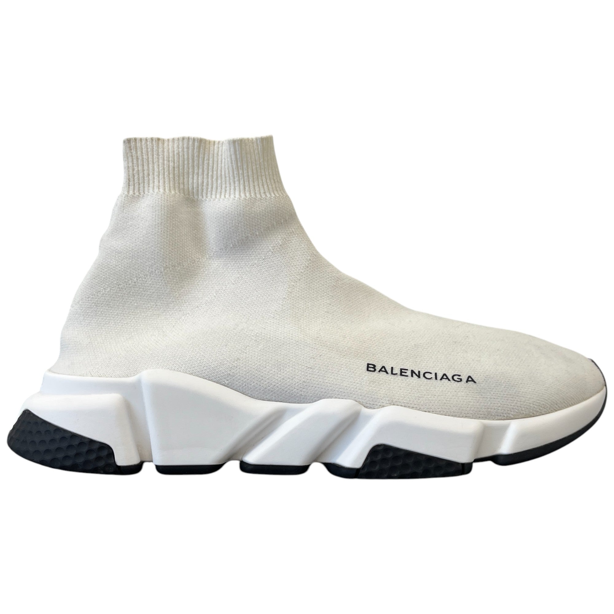Men's Speed Sock High Trainers White Size EU 41 / UK 7