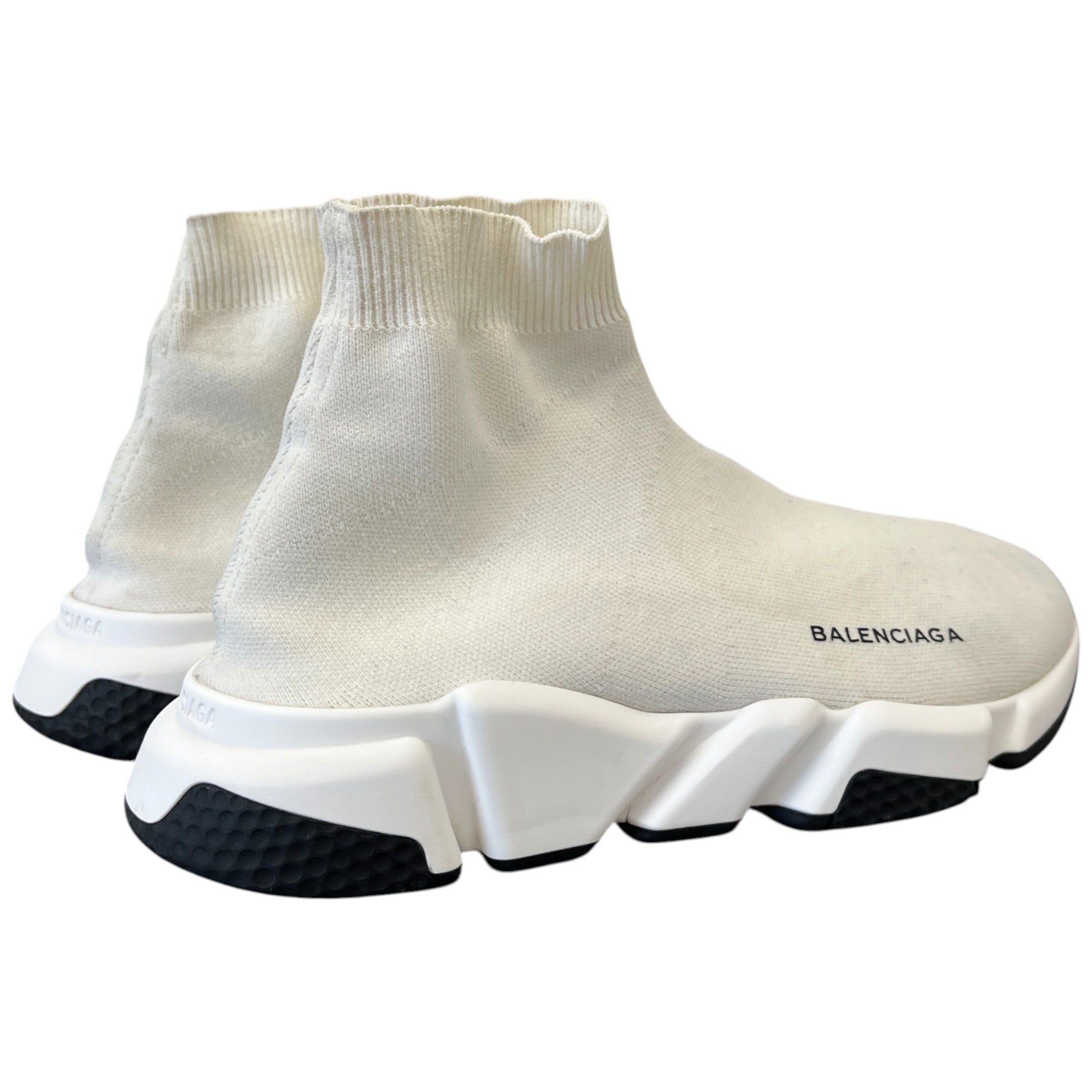 Men's Speed Sock High Trainers White Size EU 41 / UK 7