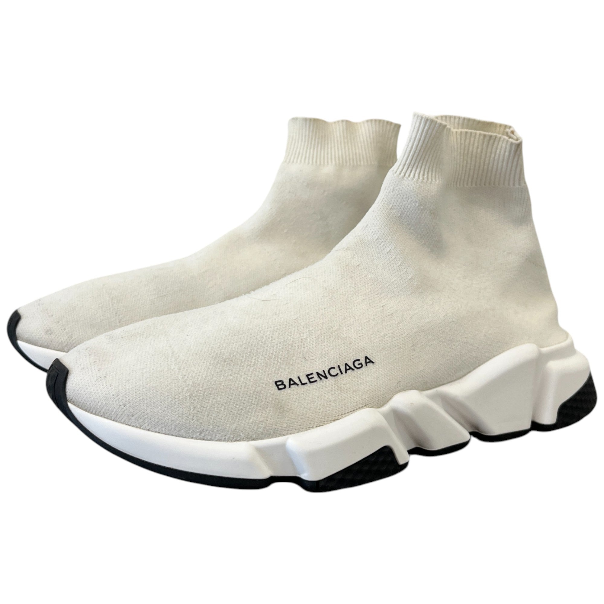 Men's Speed Sock High Trainers White Size EU 41 / UK 7