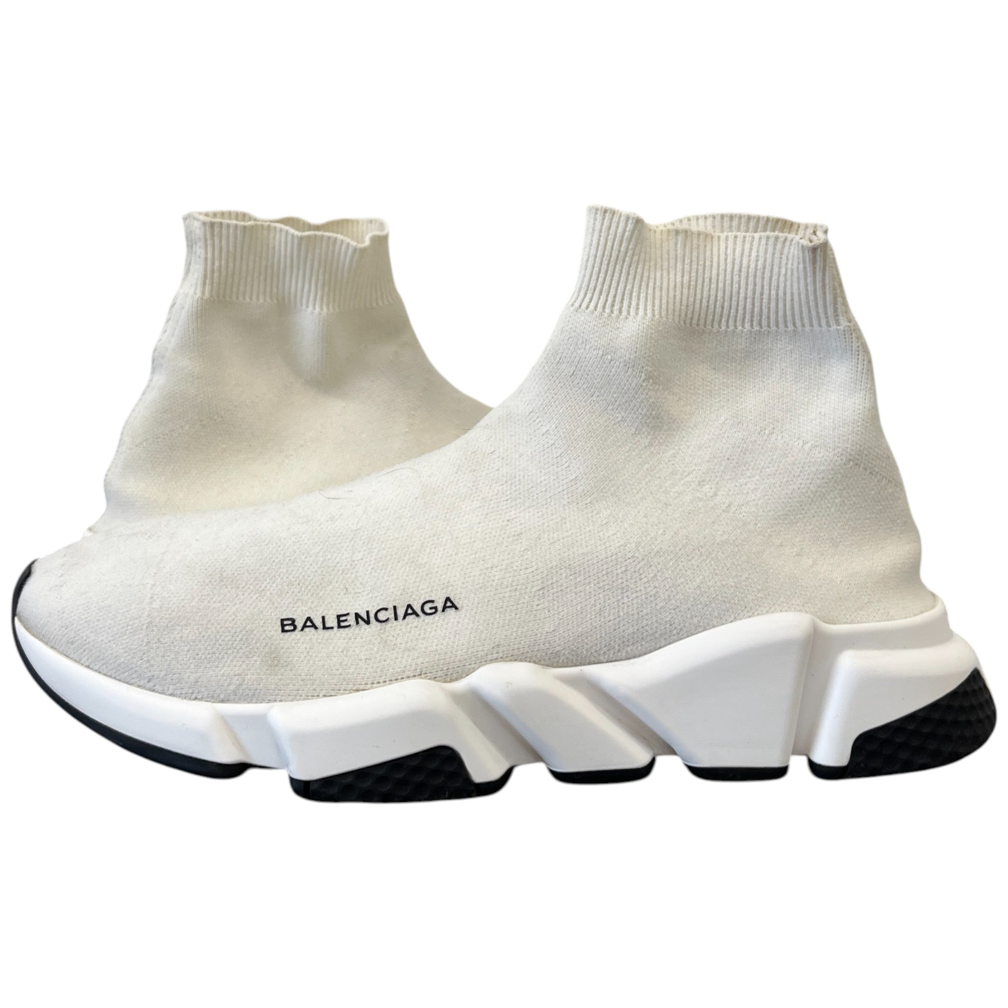 Men's Speed Sock High Trainers White Size EU 41 / UK 7