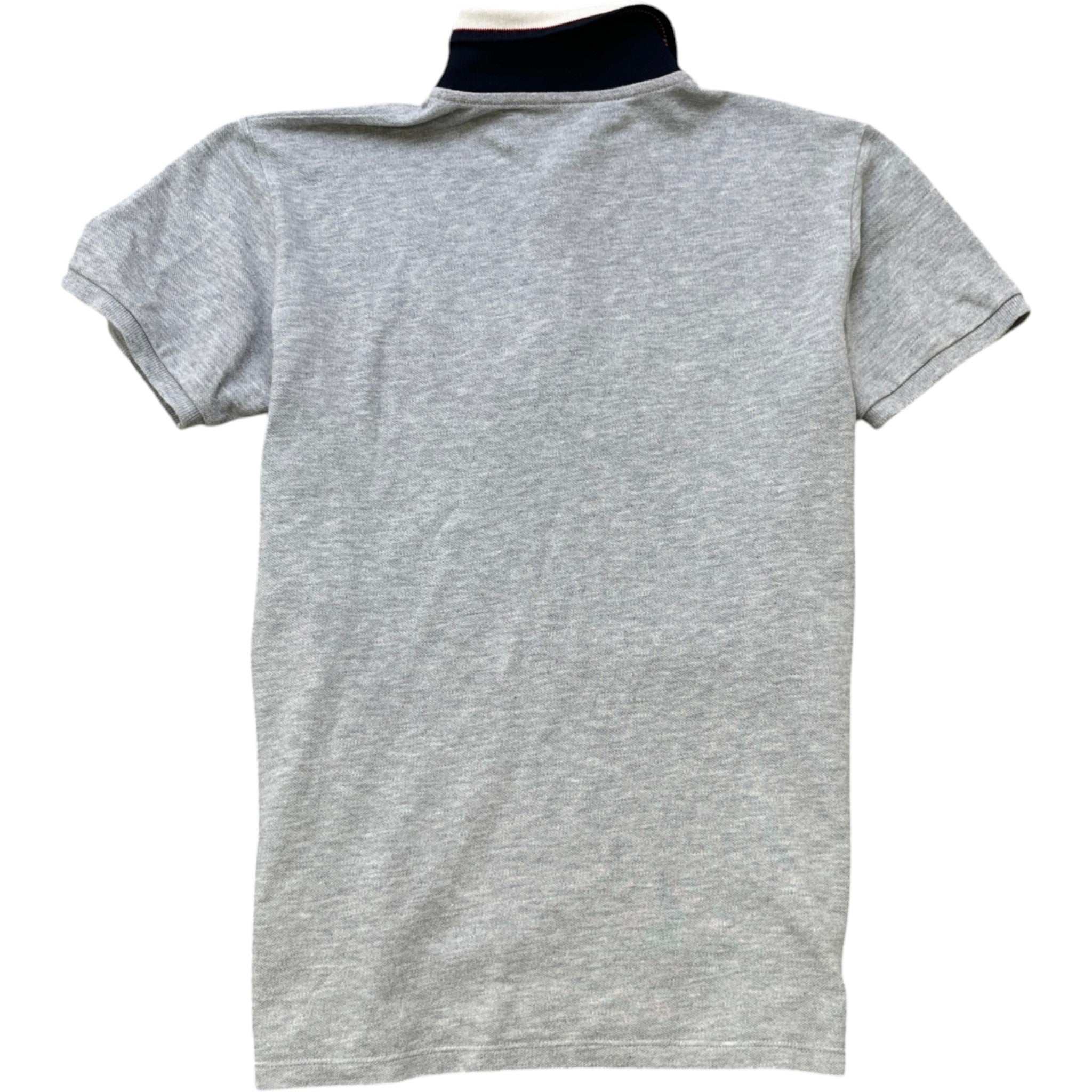 Men's Collar Logo Boys Size 12Years Polo Shirt Grey Size 12Y