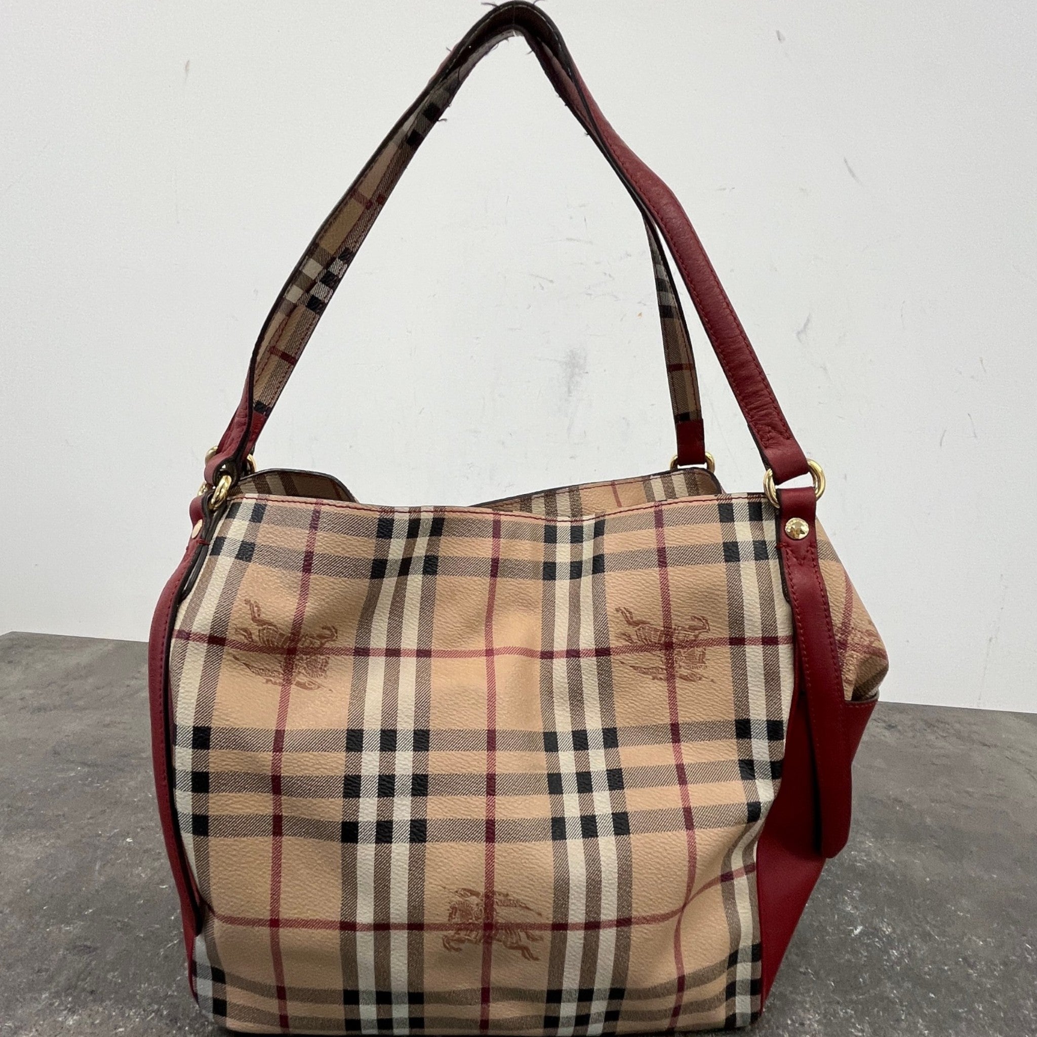 Women's Haymarket Check Canterbury Tote Bag Beige