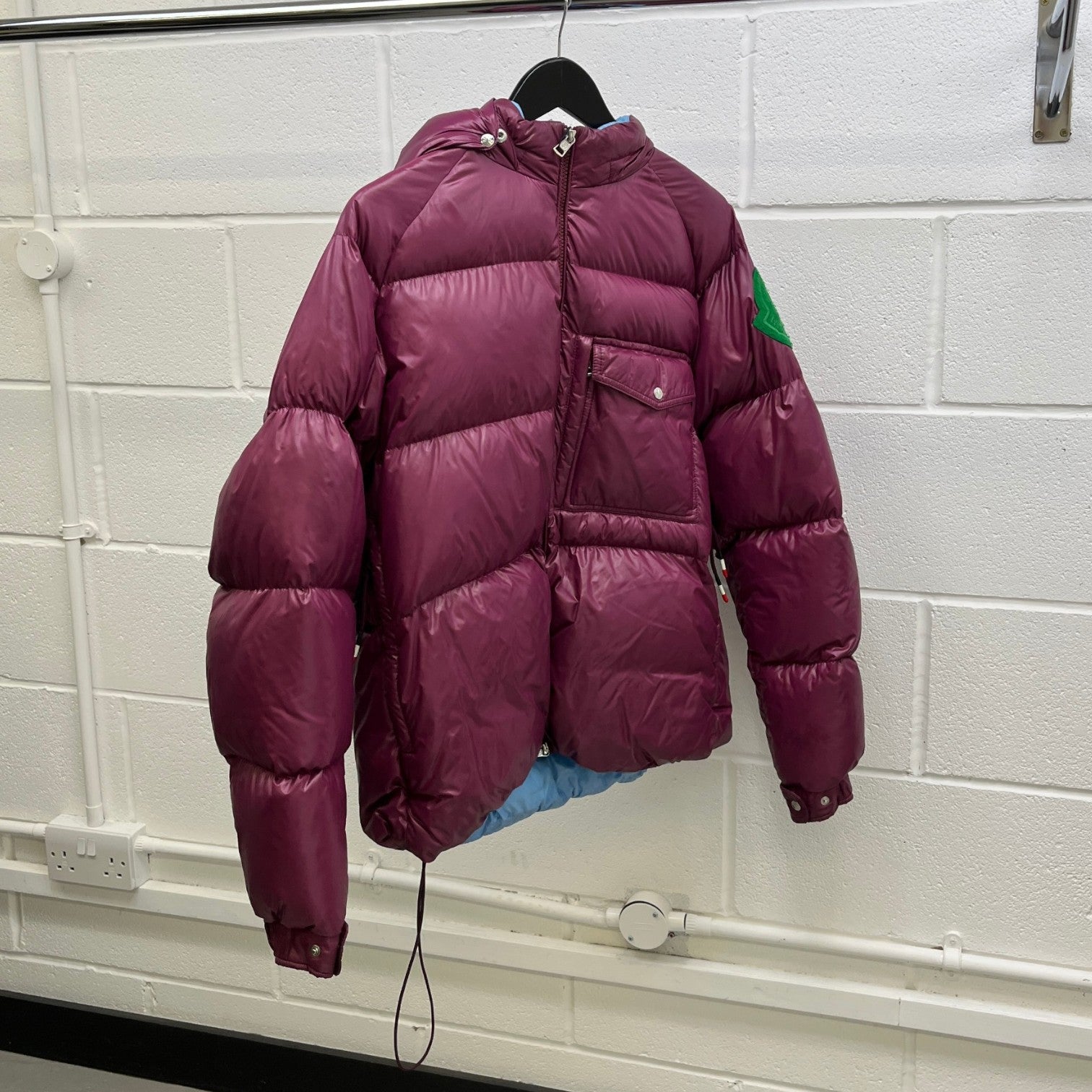 Men's Barthet Down Jacket Burgundy Size 2 / M