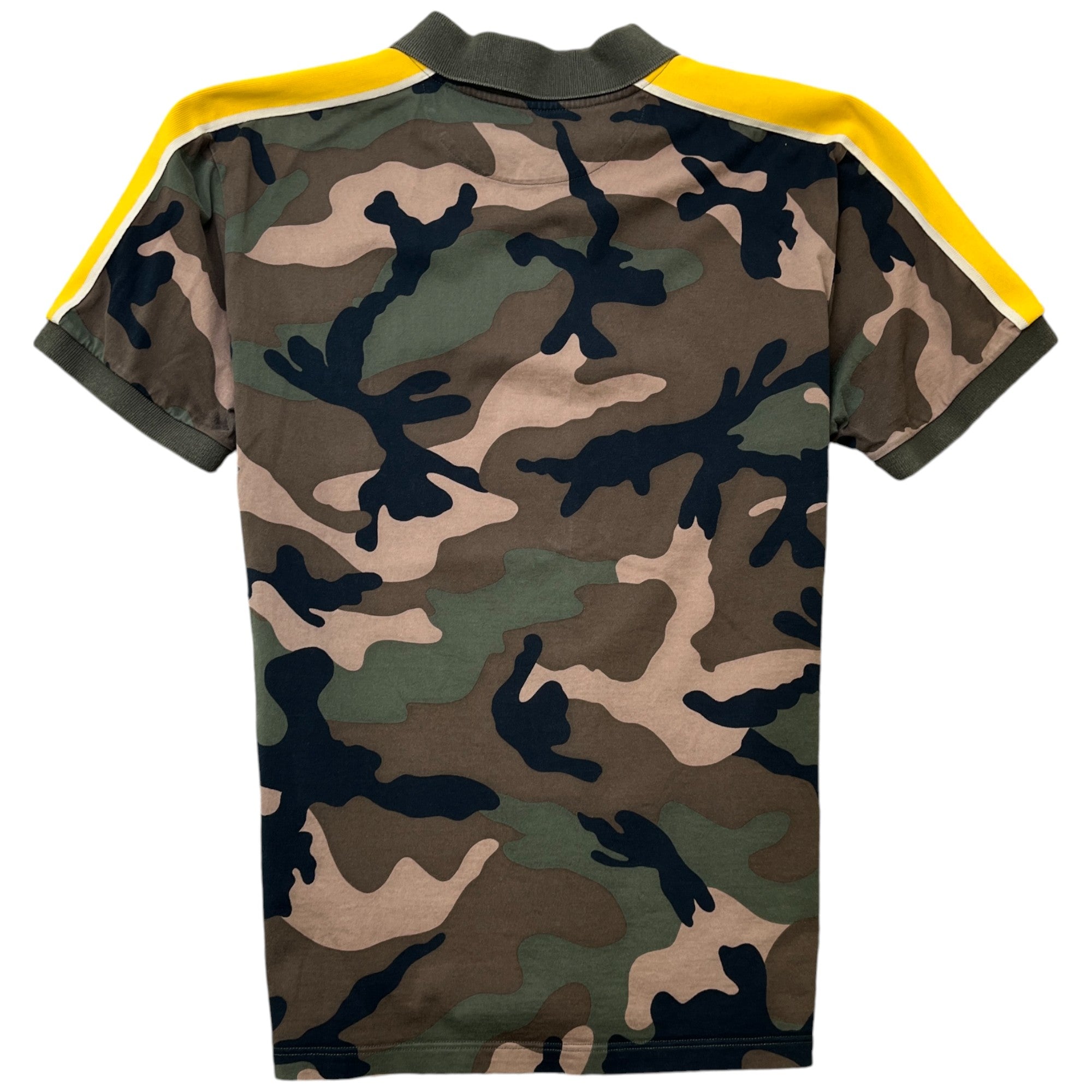Men's Camo Polo Shirt Khaki Size L