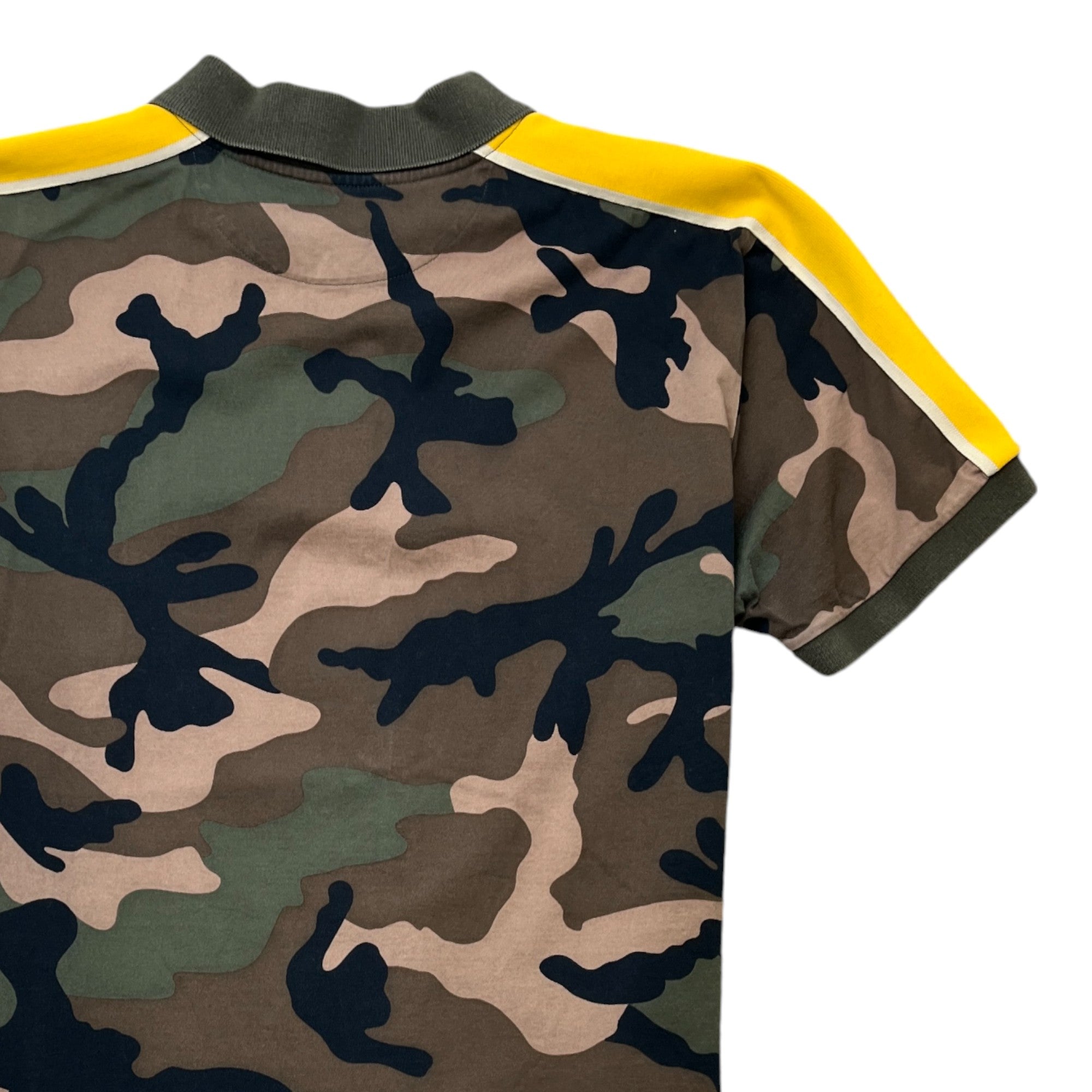 Men's Camo Polo Shirt Khaki Size L