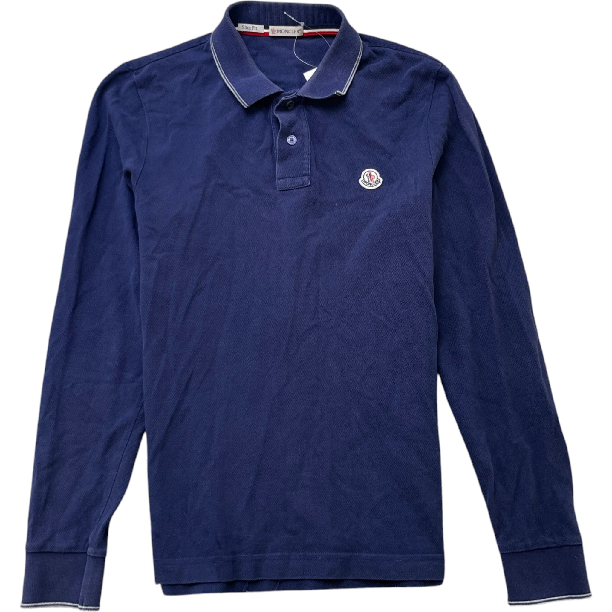 Men's Maglia Polo Shirt Navy Size S