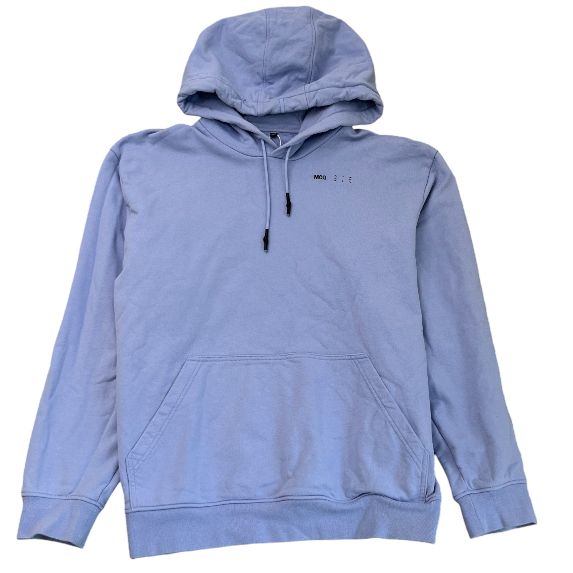 Men's Logo Print Hoodie Purple Size XL